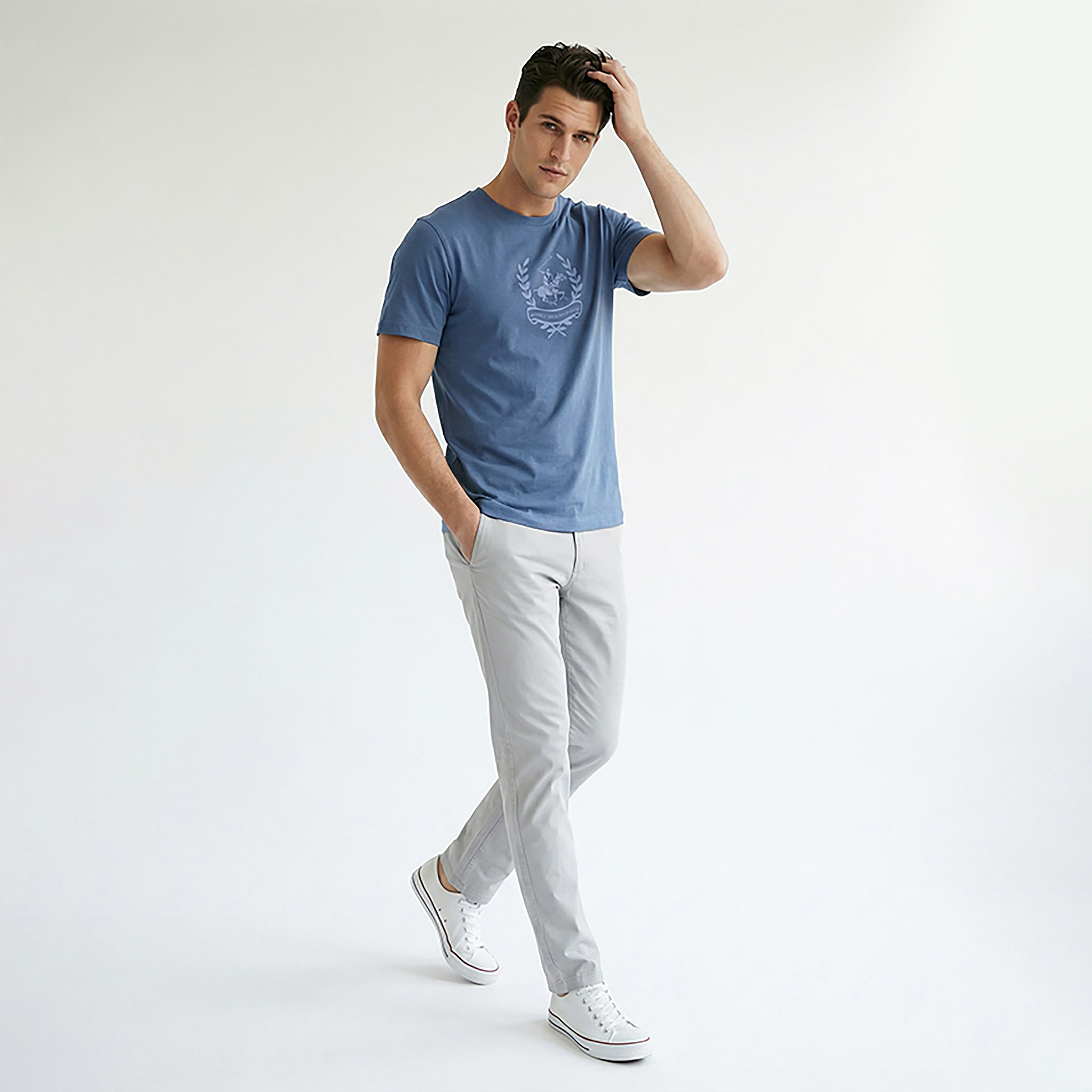 Beverly Hills Polo Club Logo Printed Crew Neck Short Sleeves Men's T-Shirt-men-clothing-tshirtsandpolos-tshirts-image-3