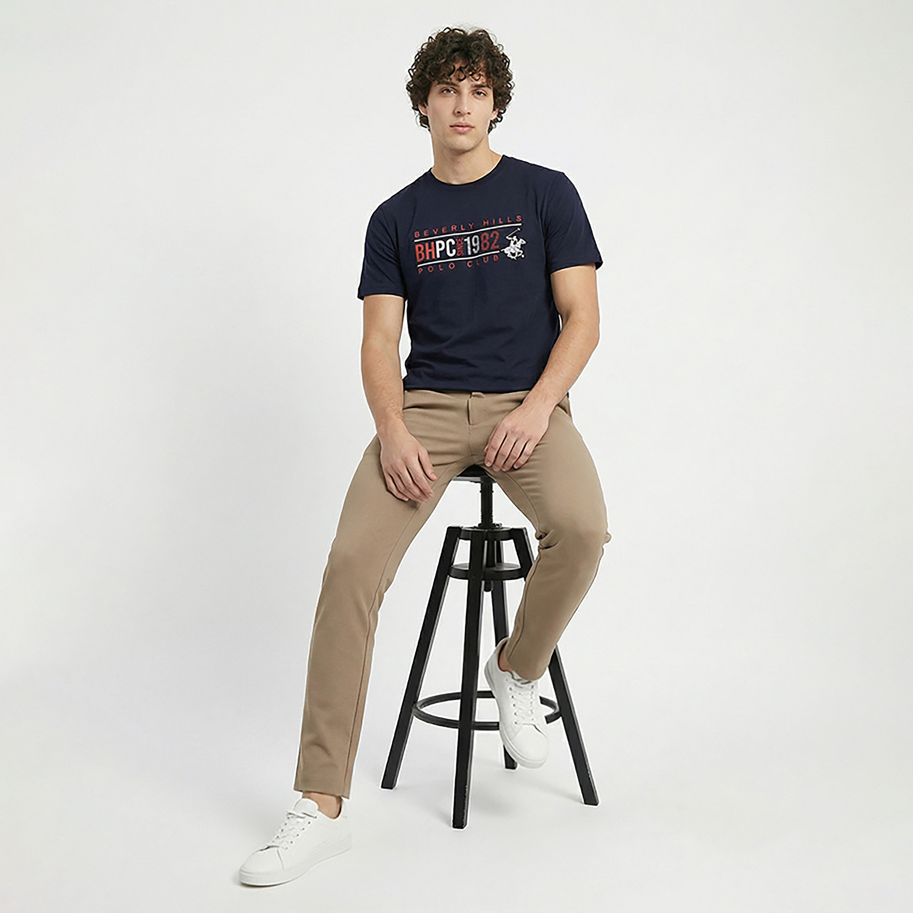 Beverly Hills Polo Club Printed Crew Neck Short Sleeves Men's T-Shirt-men-clothing-tshirtsandpolos-tshirts-image-2