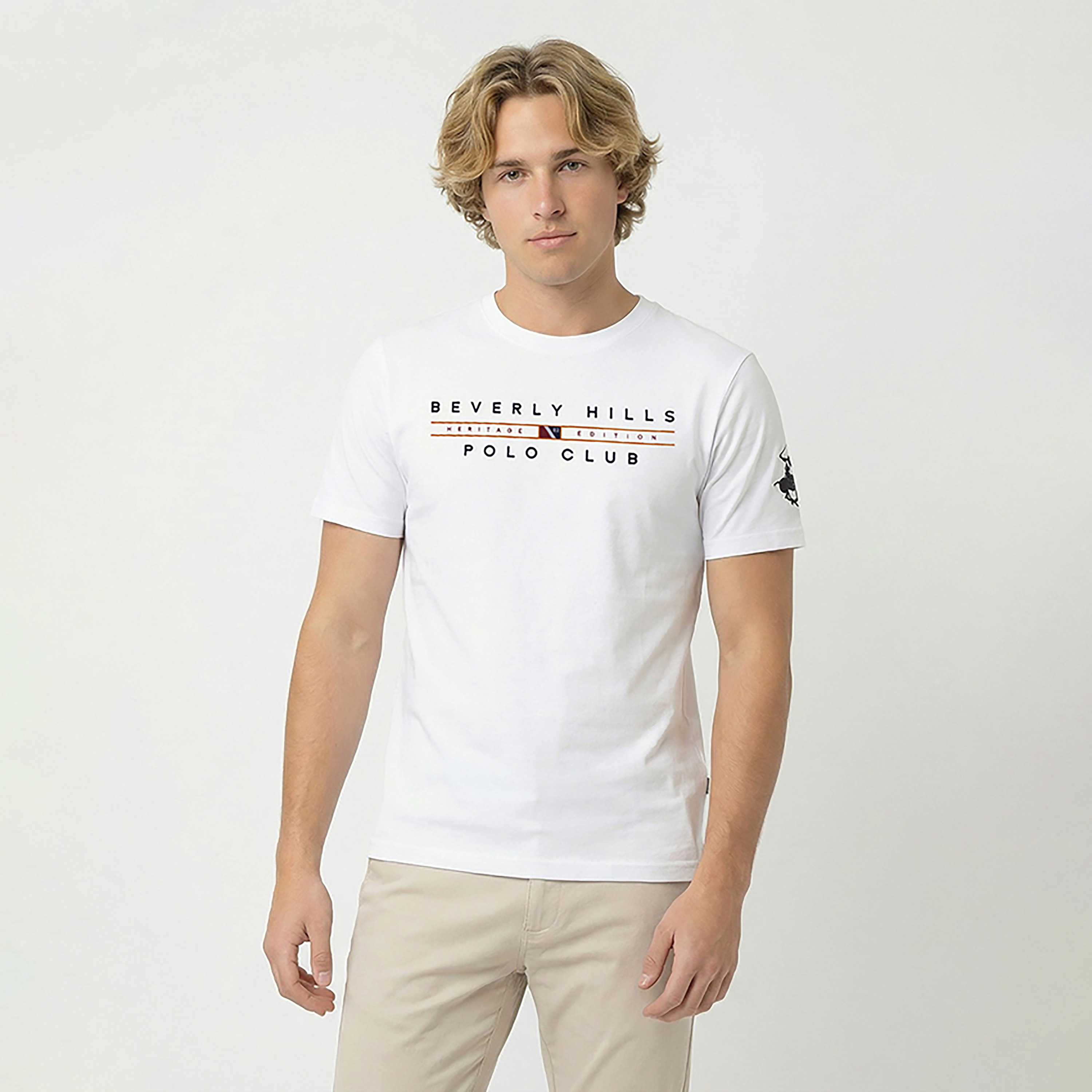 Beverly Hills Polo Club Printed Crew Neck Short Sleeves Men's T-Shirt-men-clothing-tshirtsandpolos-tshirts-image-1