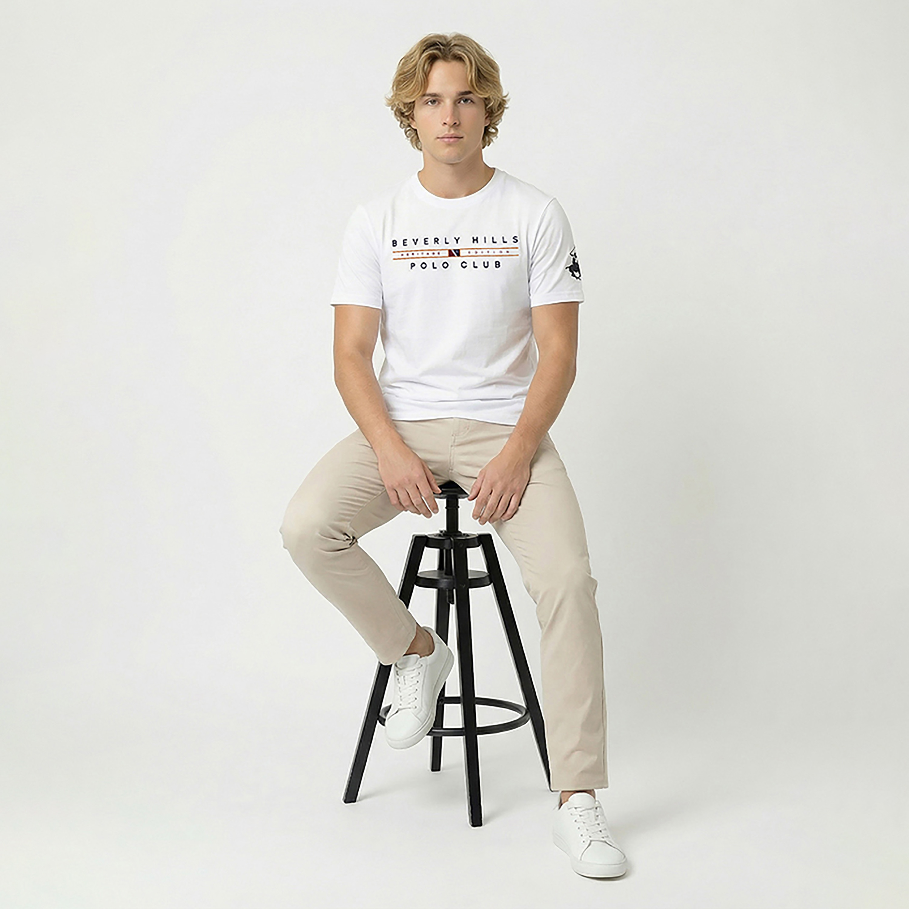 Beverly Hills Polo Club Printed Crew Neck Short Sleeves Men's T-Shirt-men-clothing-tshirtsandpolos-tshirts-image-2