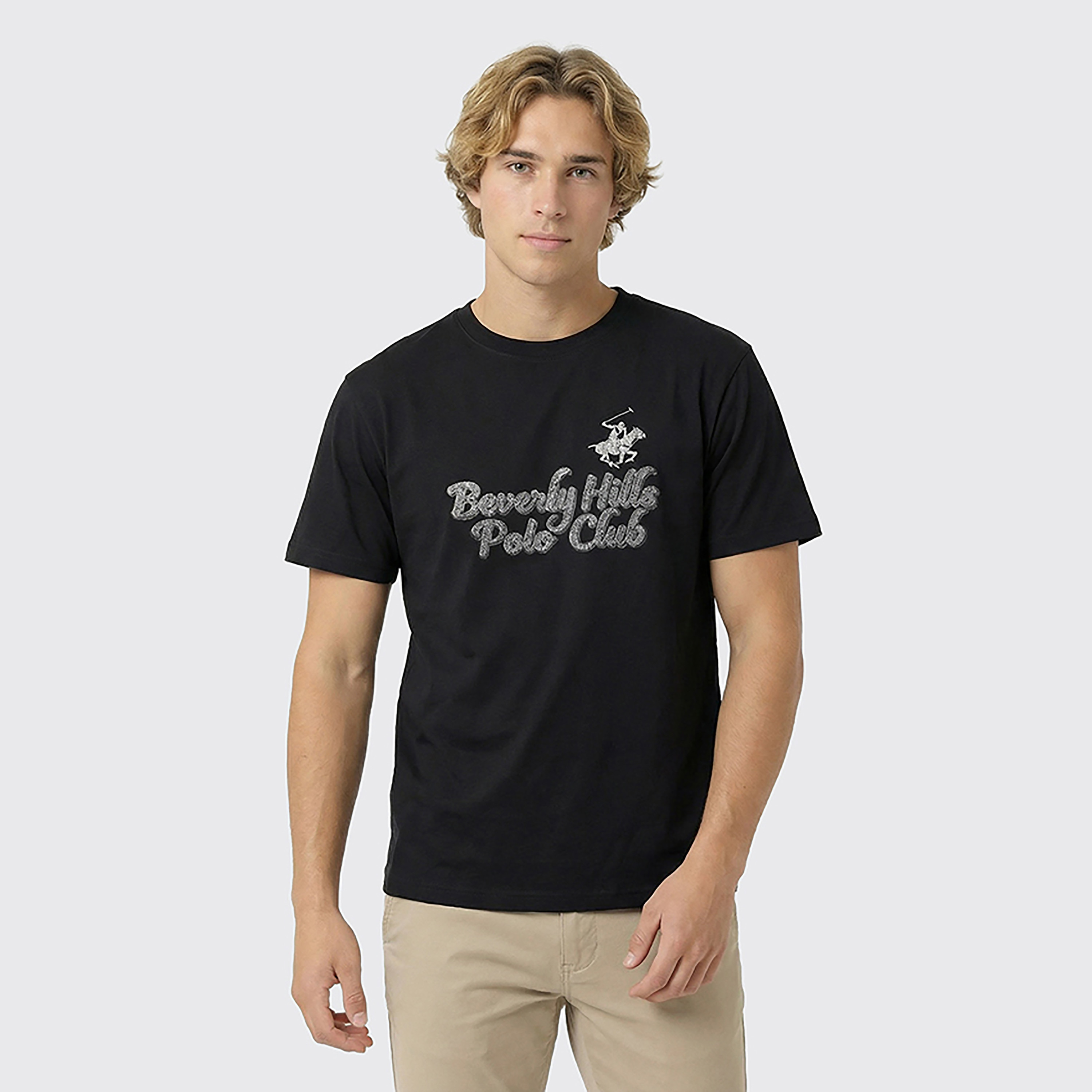 Beverly Hills Polo Club Printed Crew Neck Short Sleeves Men's T-Shirt-men-clothing-tshirtsandpolos-tshirts-image-1