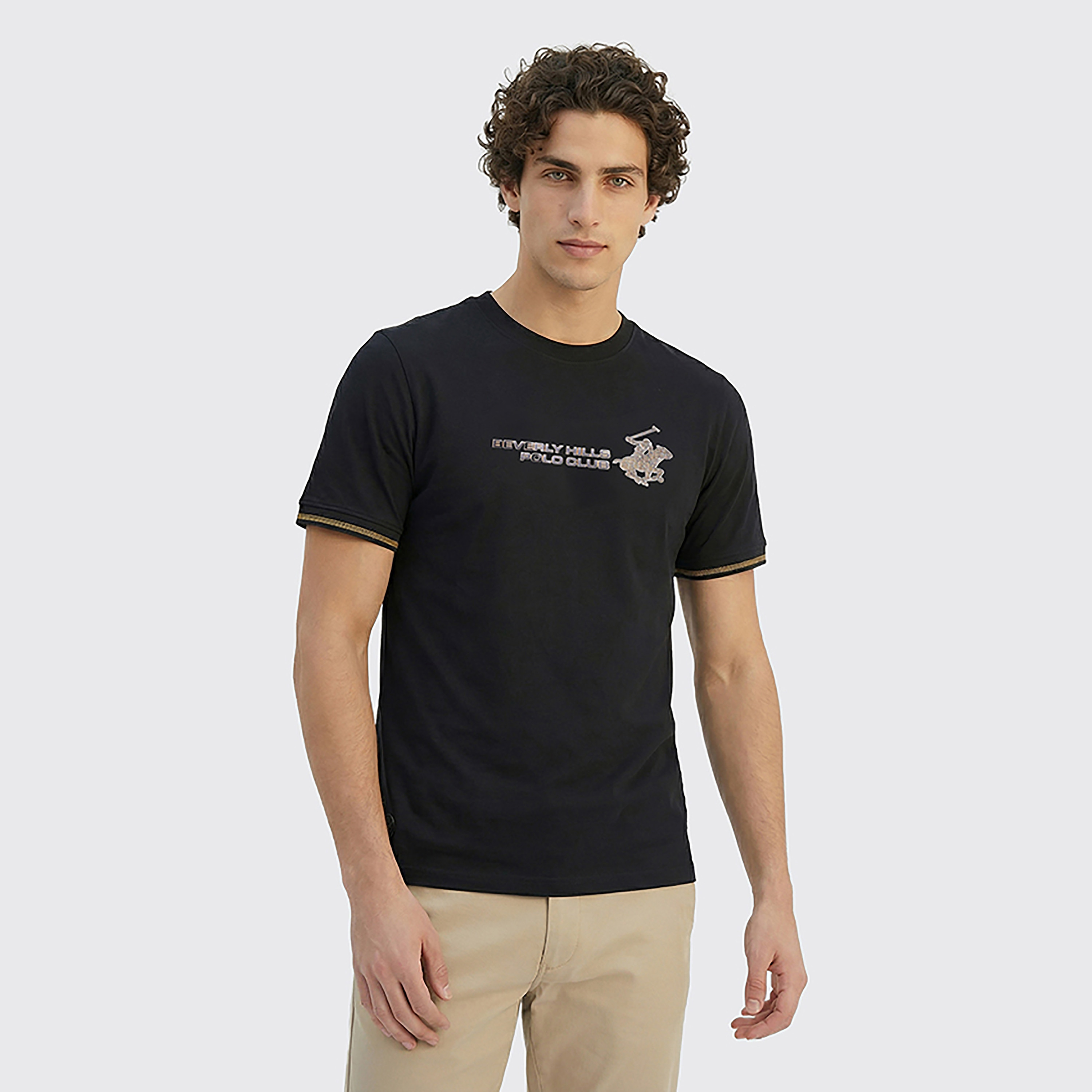 تي شيرت رجالي بأكمام قصيرة وياقة دائرية وشعار من بيفرلي هيلز بولو كلوب-men-clothing-tshirtsandpolos-tshirts-image-5