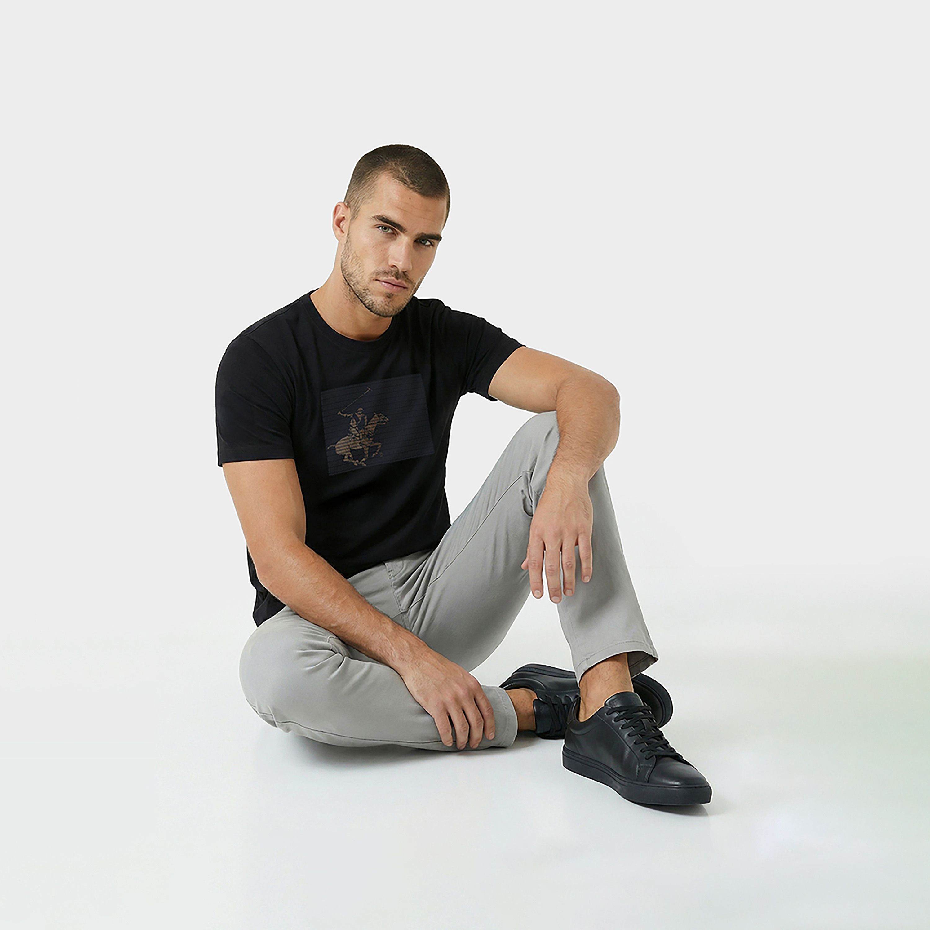 Beverly Hills Polo Club Logo Crew Neck Short Sleeves Men's T-Shirt-men-clothing-tshirtsandpolos-tshirts-image-2