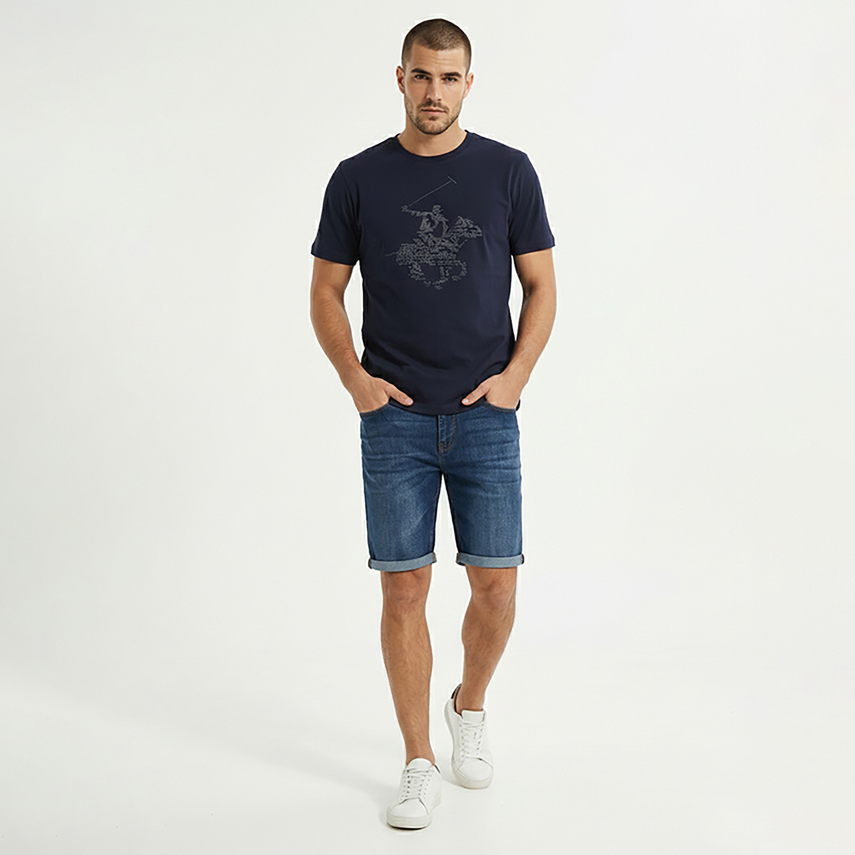 Beverly Hills Polo Club Logo Printed Crew Neck Short Sleeves Men's T-Shirt-men-clothing-tshirtsandpolos-tshirts-image-3
