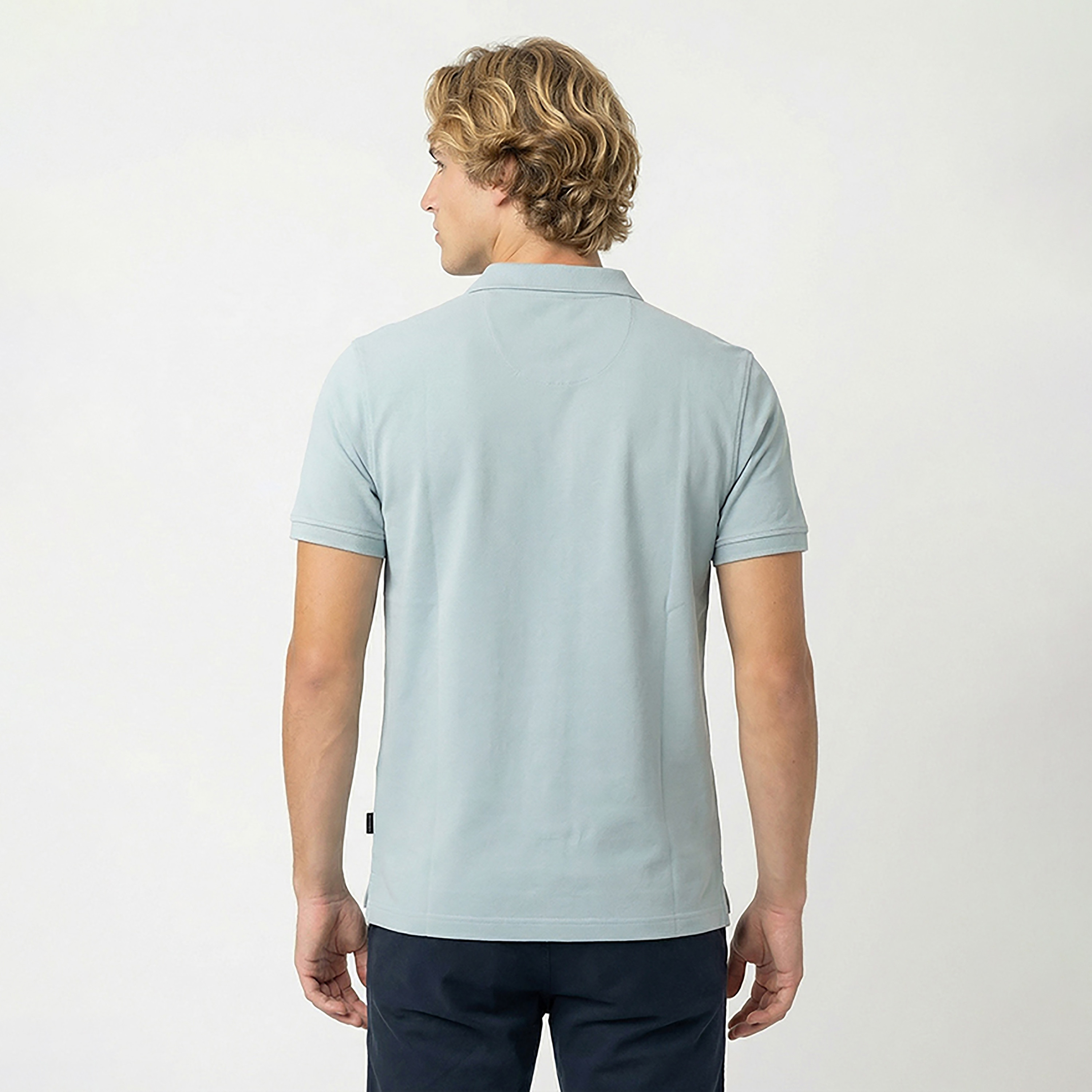 تي شيرت بولو رجالي سادة بأكمام قصيرة وياقة من بيفرلي هيلز بولو كلوب-men-clothing-tshirtsandpolos-polos-image-8