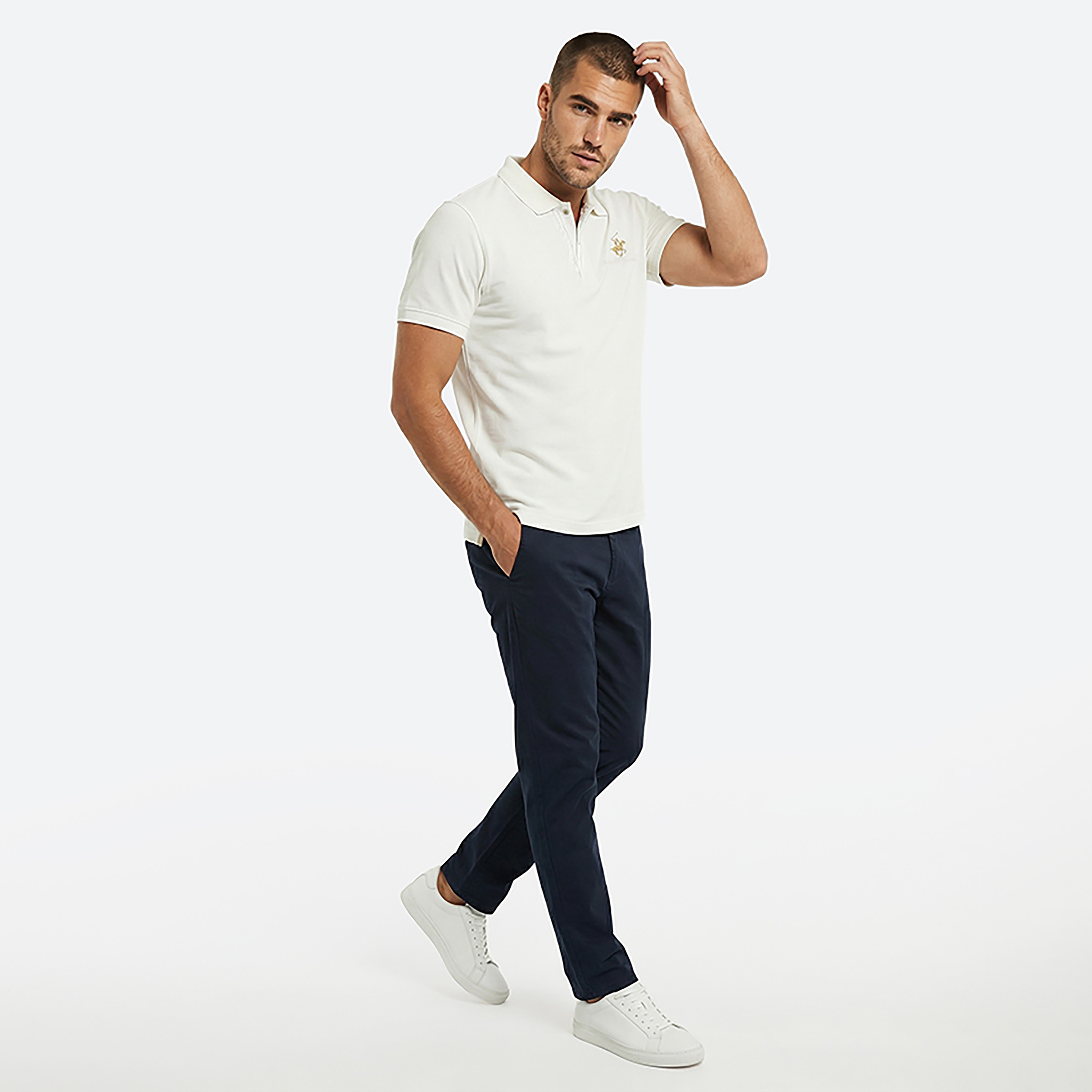 Beverly Hills Polo Club Plain Collared Short Sleeves Men's Polo T-Shirt-men-clothing-tshirtsandpolos-polos-image-3
