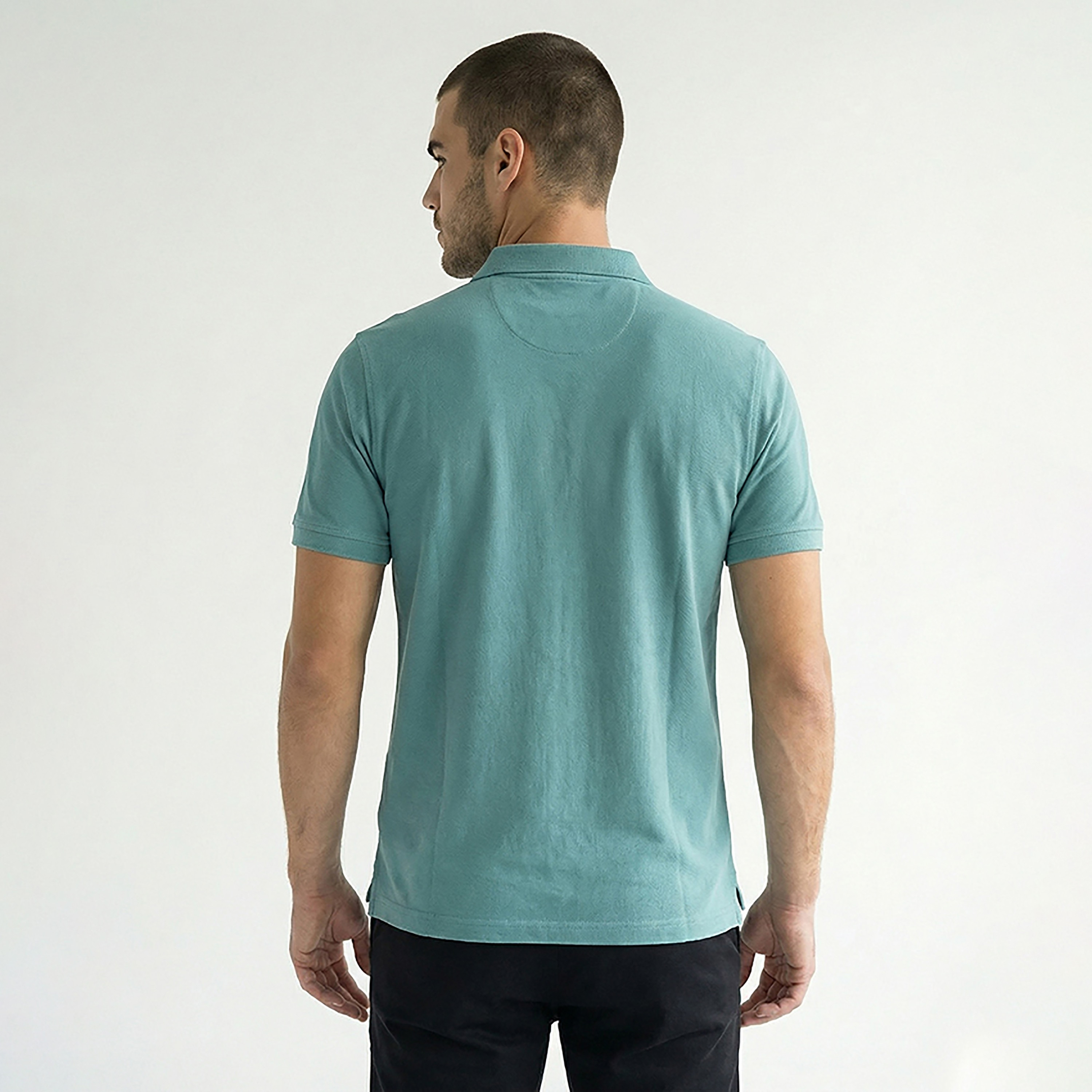 تي شيرت بولو رجالي سادة بأكمام قصيرة وياقة من بيفرلي هيلز بولو كلوب-men-clothing-tshirtsandpolos-polos-image-16