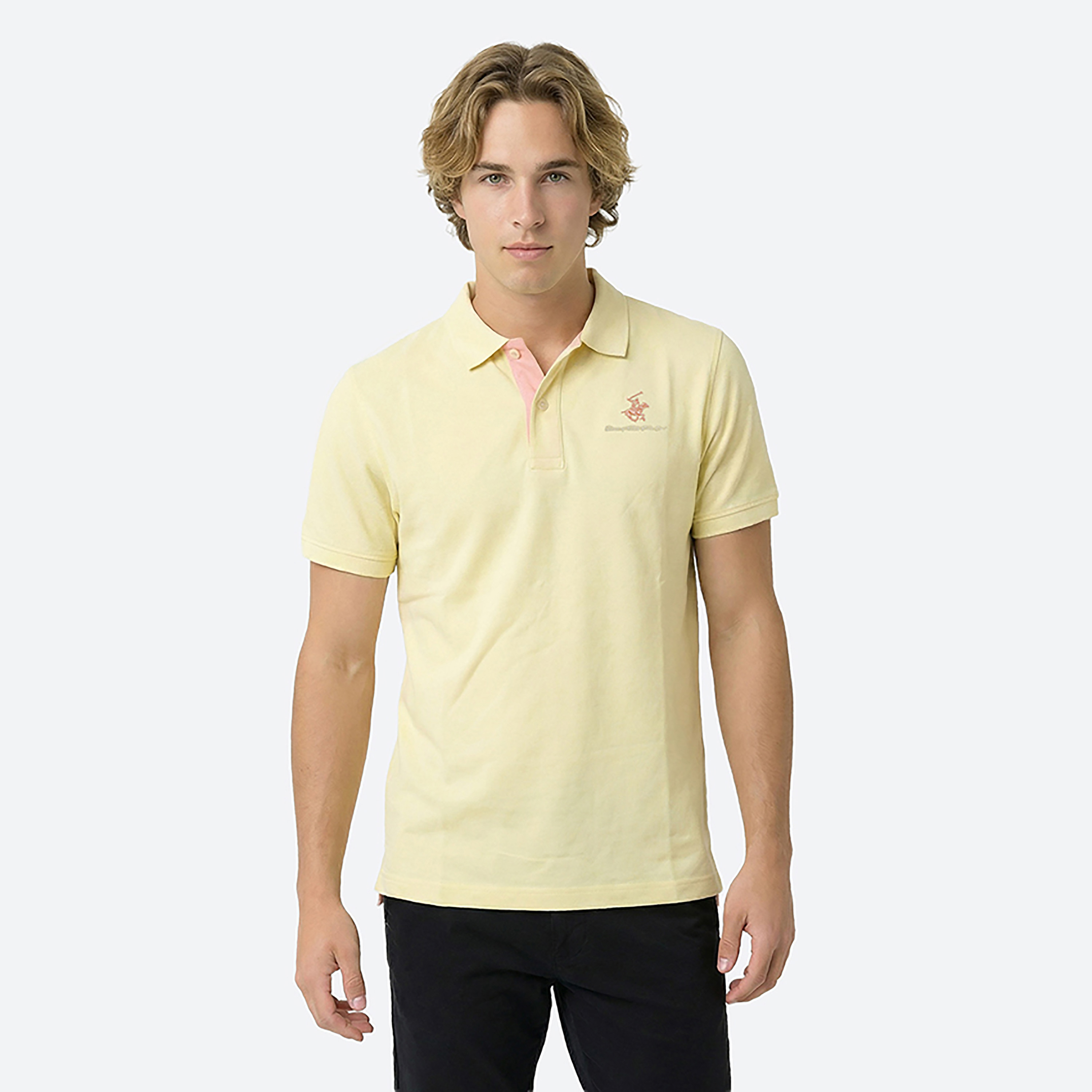تي شيرت بولو رجالي سادة بأكمام قصيرة وياقة من بيفرلي هيلز بولو كلوب-men-clothing-tshirtsandpolos-polos-image-9