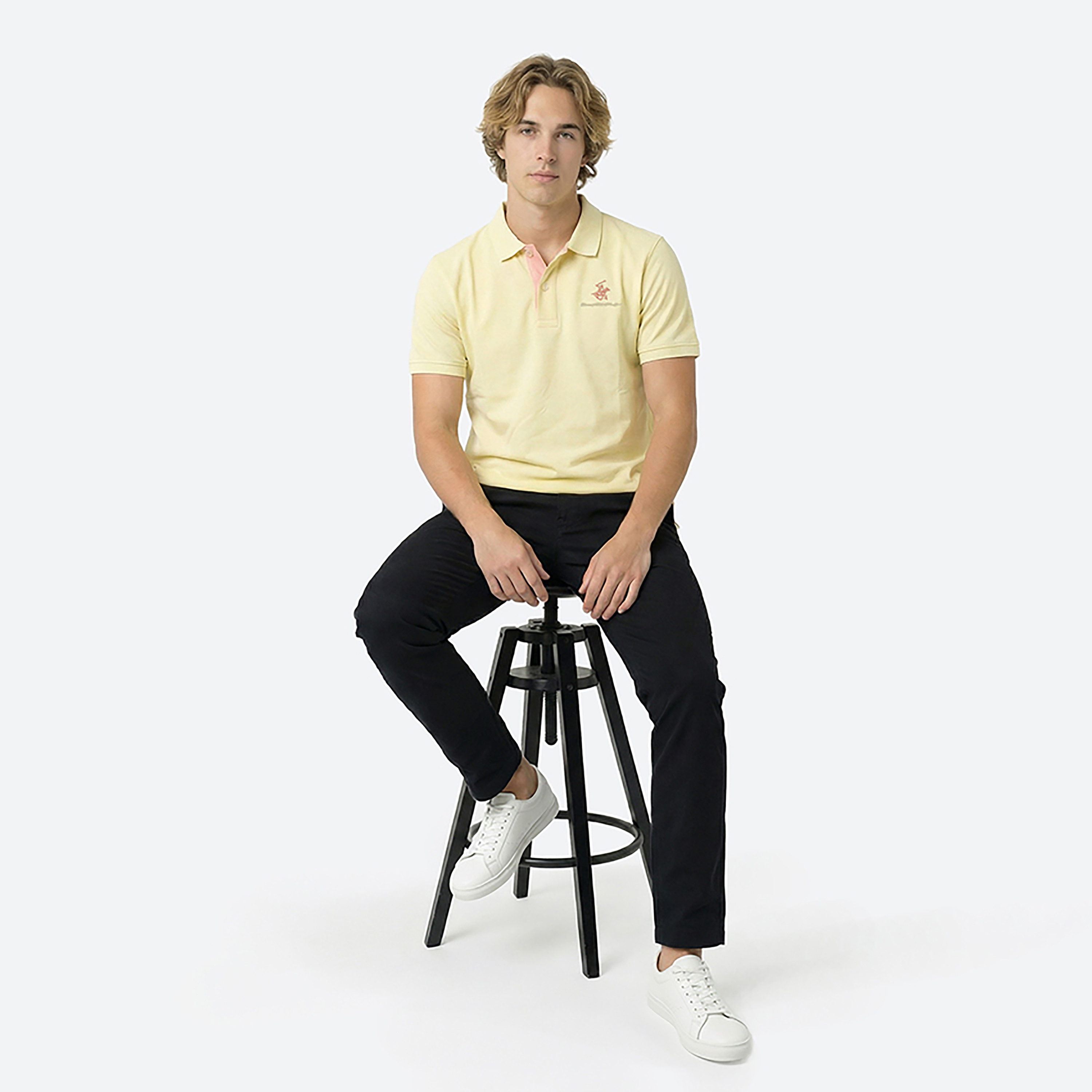تي شيرت بولو رجالي سادة بأكمام قصيرة وياقة من بيفرلي هيلز بولو كلوب-men-clothing-tshirtsandpolos-polos-image-10