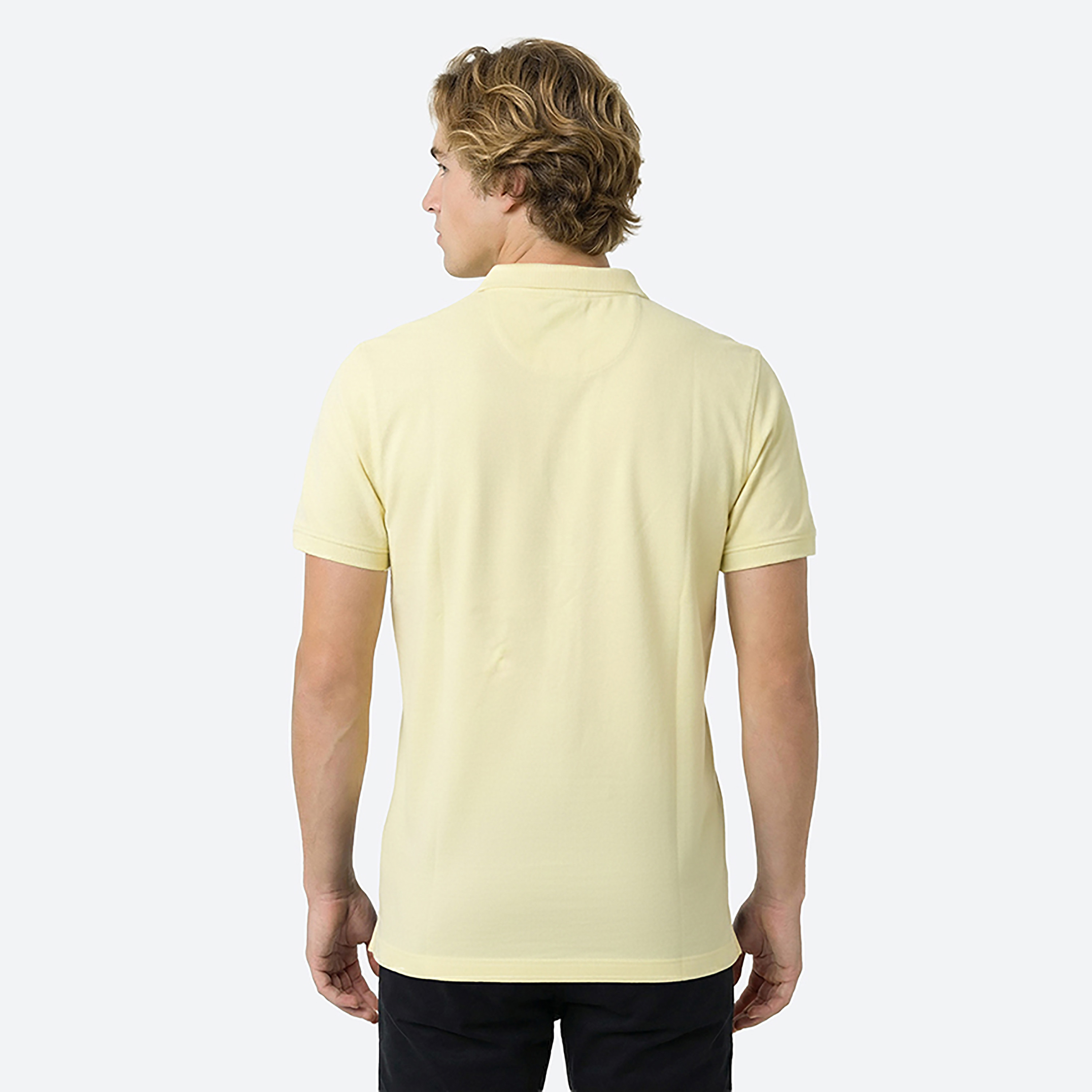 تي شيرت بولو رجالي سادة بأكمام قصيرة وياقة من بيفرلي هيلز بولو كلوب-men-clothing-tshirtsandpolos-polos-image-12