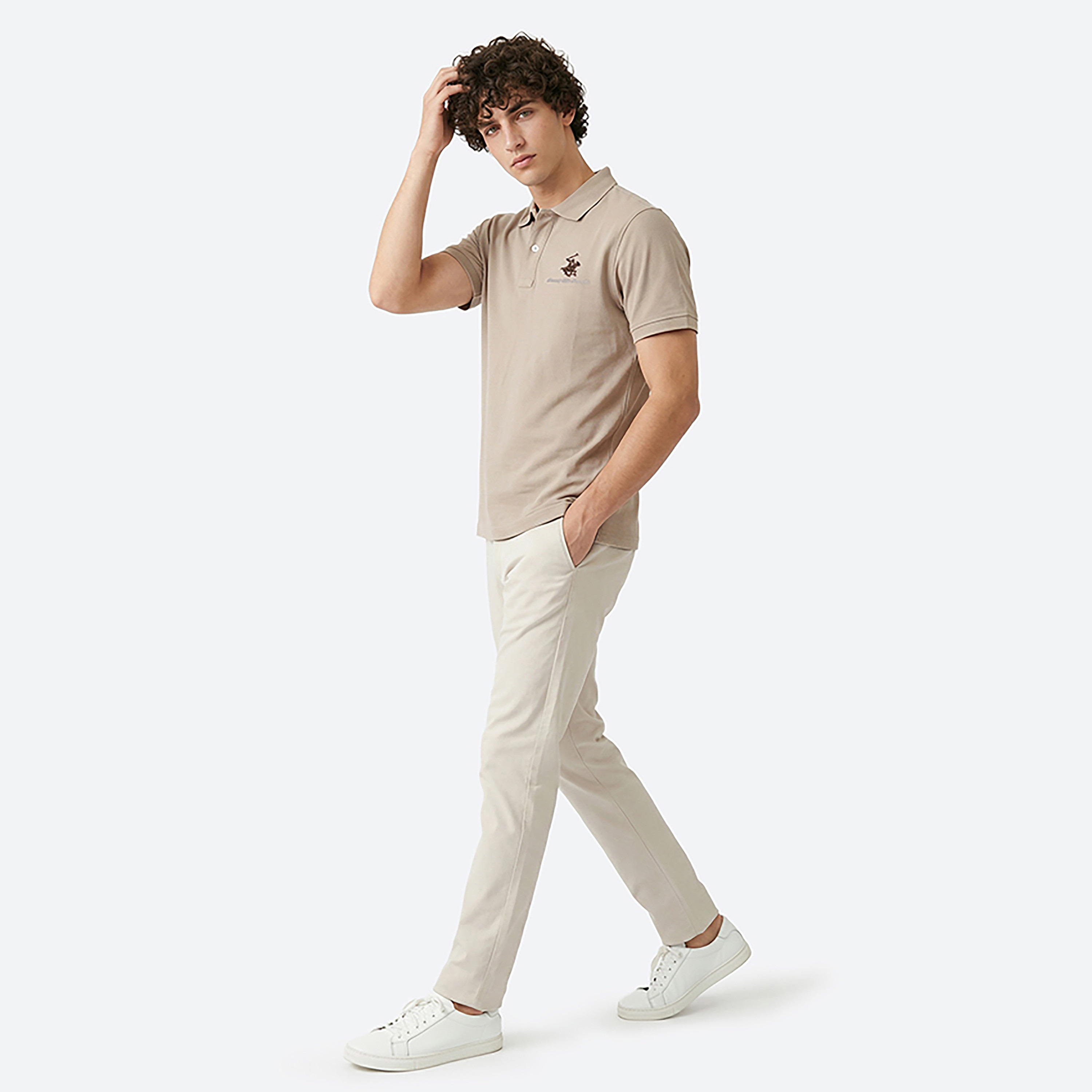 Beverly Hills Polo Club Plain Collared Short Sleeves Men's Polo T-Shirt-men-clothing-tshirtsandpolos-polos-image-3