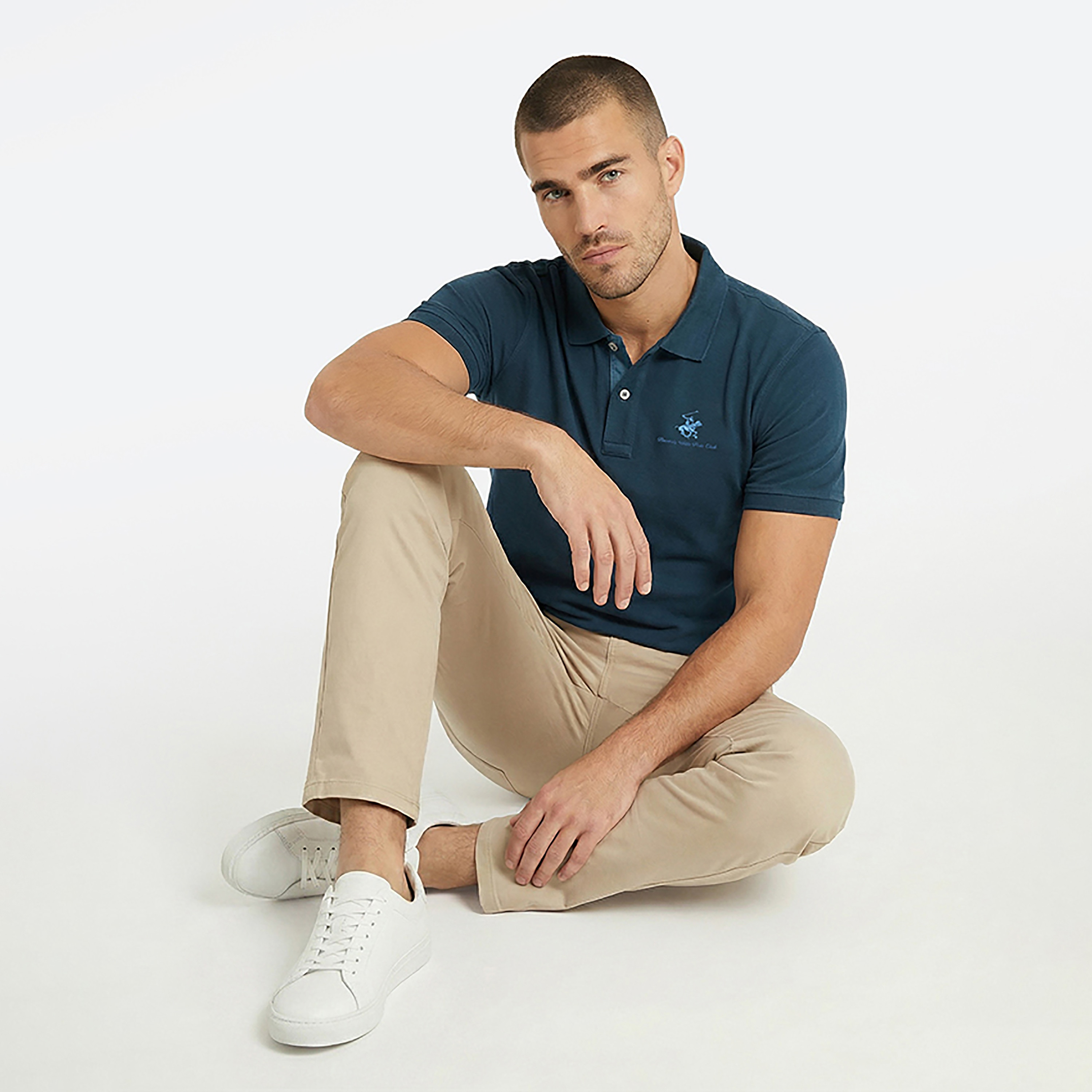 تي شيرت بولو رجالي سادة بأكمام قصيرة وياقة من بيفرلي هيلز بولو كلوب-men-clothing-tshirtsandpolos-polos-image-6