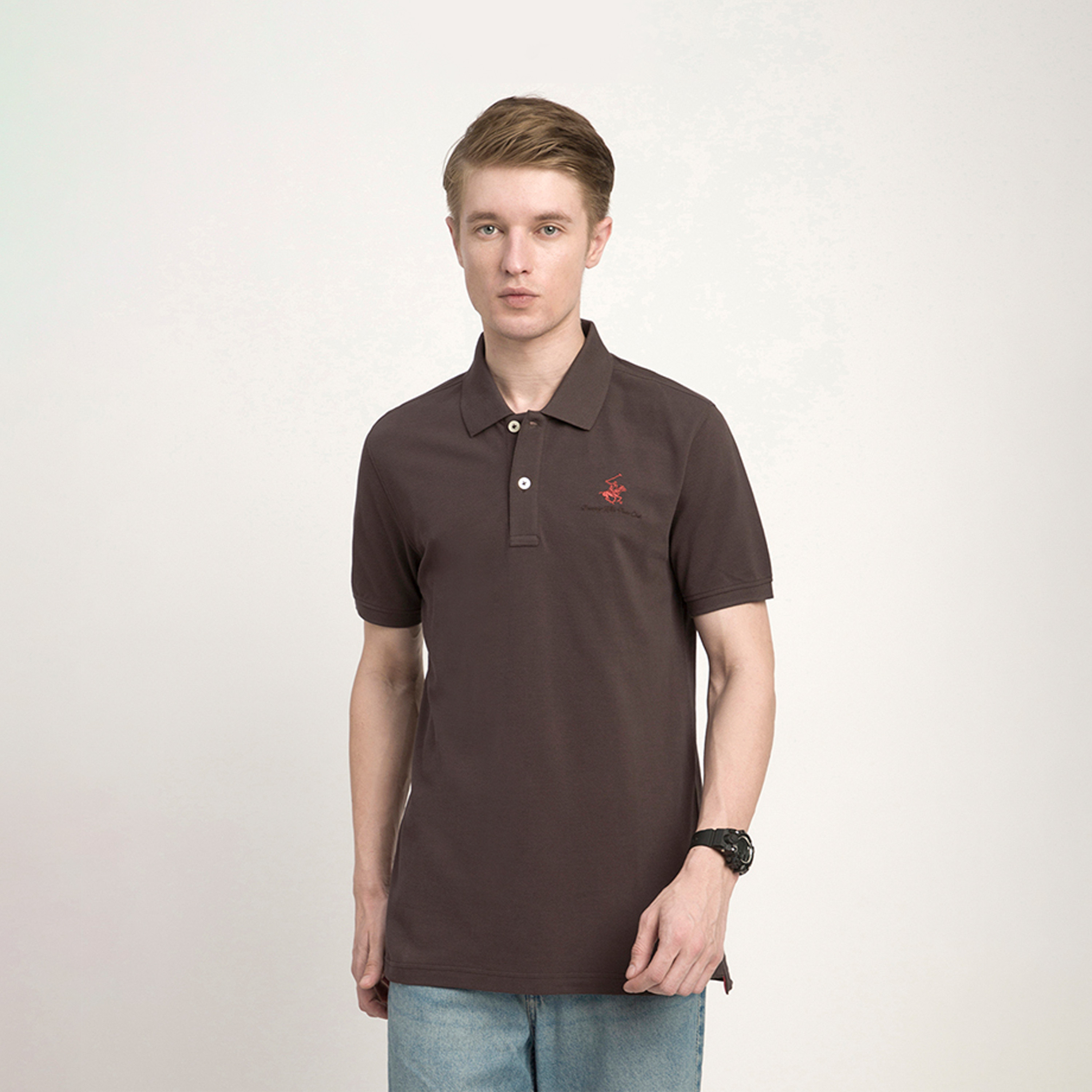 Beverly Hills Polo Club Logo Collared Short Sleeves Polo T-shirt-men-clothing-tshirtsandpolos-polos-image-1