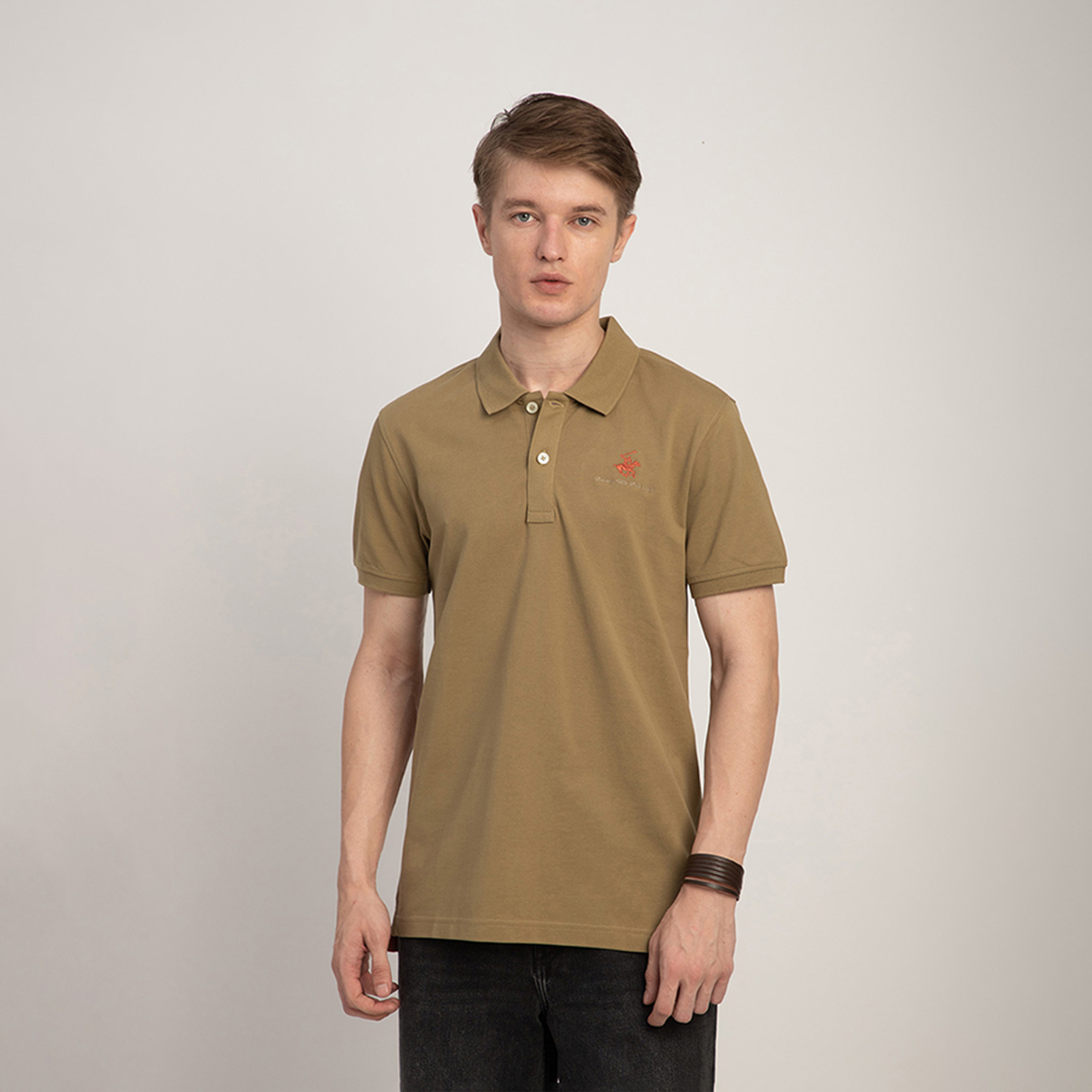 Beverly Hills Polo Club Logo Collared Short Sleeves Polo T-shirt-men-clothing-tshirtsandpolos-polos-image-1