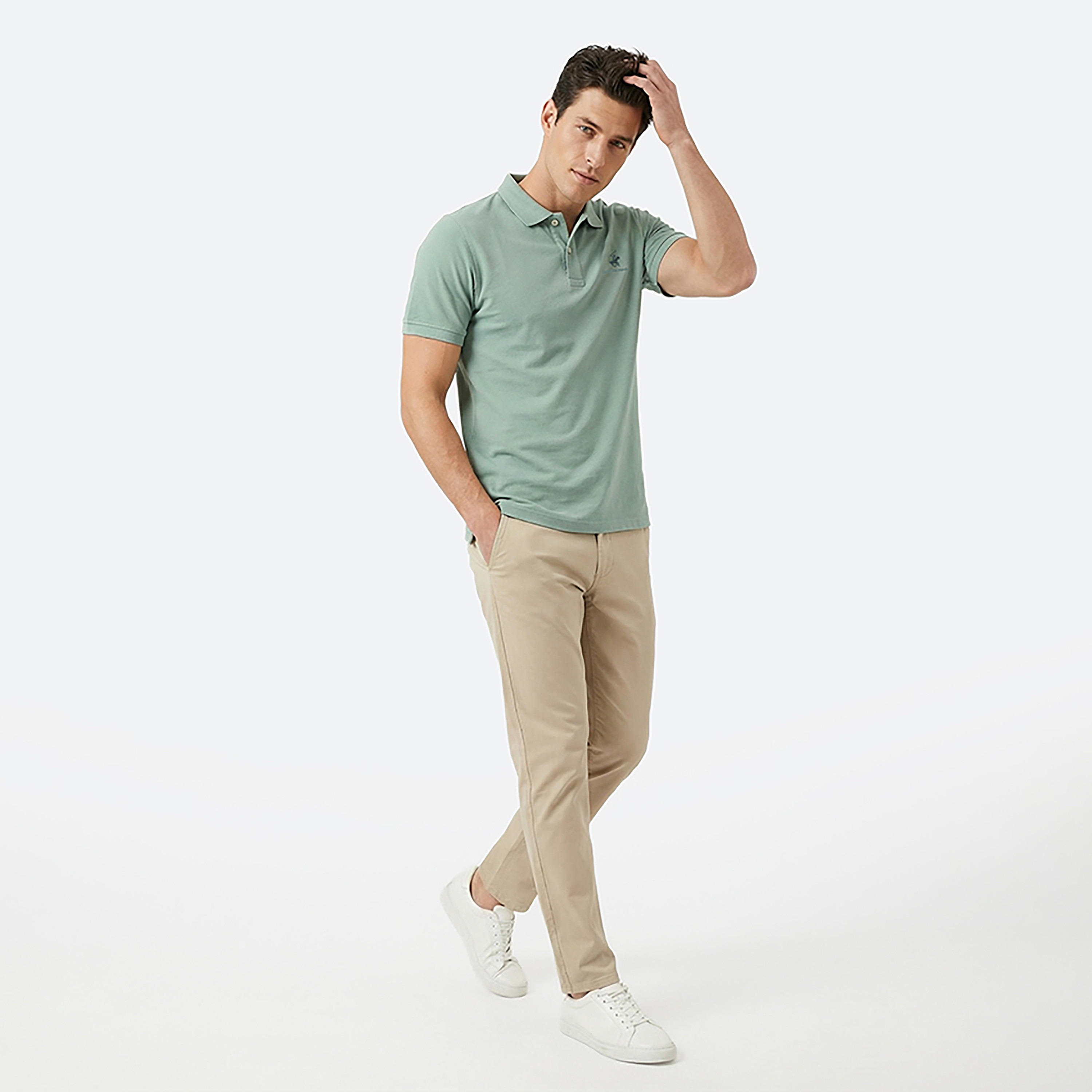 Beverly Hills Polo Club Plain Collared Short Sleeves Men's Polo T-Shirt-men-clothing-tshirtsandpolos-polos-image-3