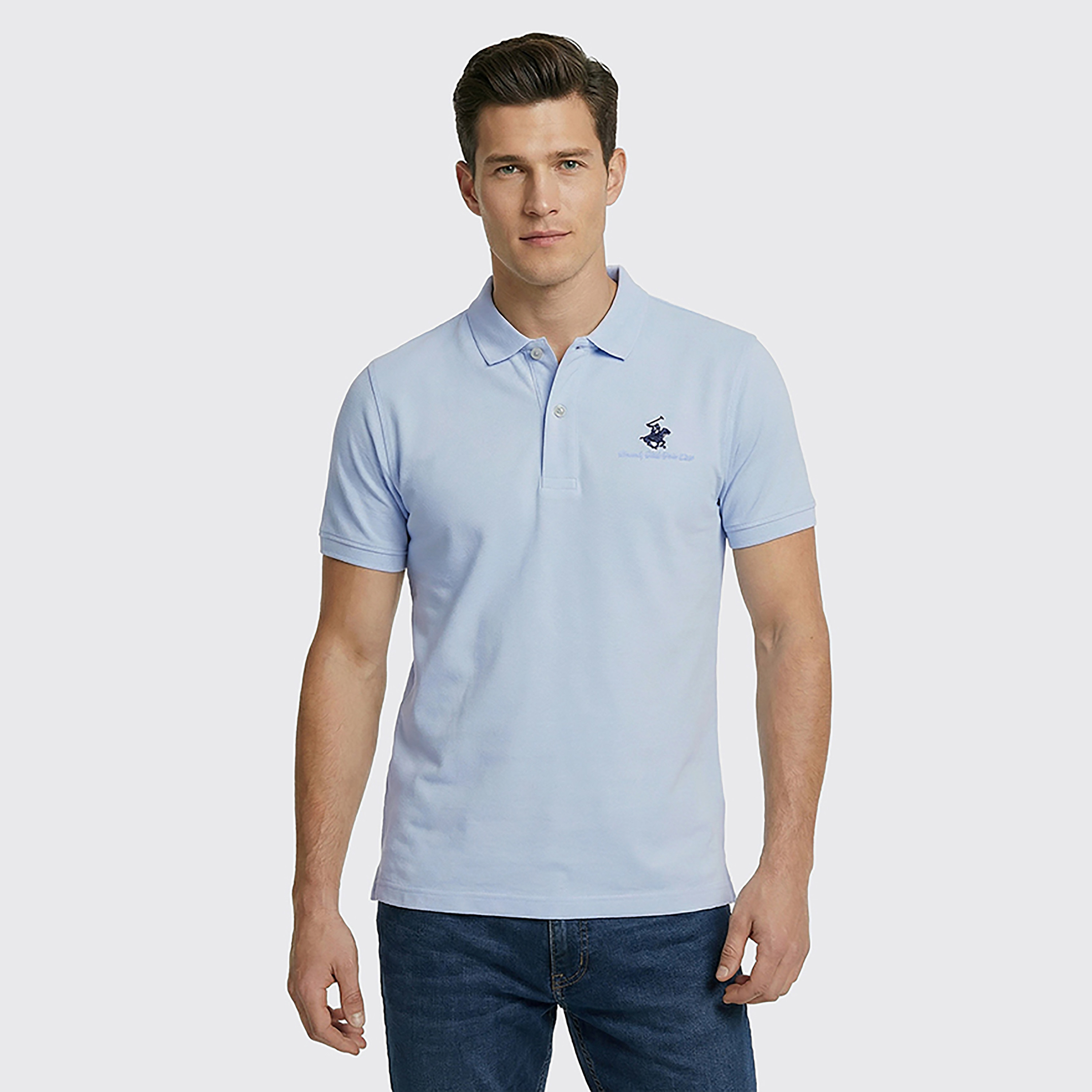 Beverly Hills Polo Club Plain Collared Short Sleeves Men's Polo T-Shirt-men-clothing-tshirtsandpolos-polos-image-5
