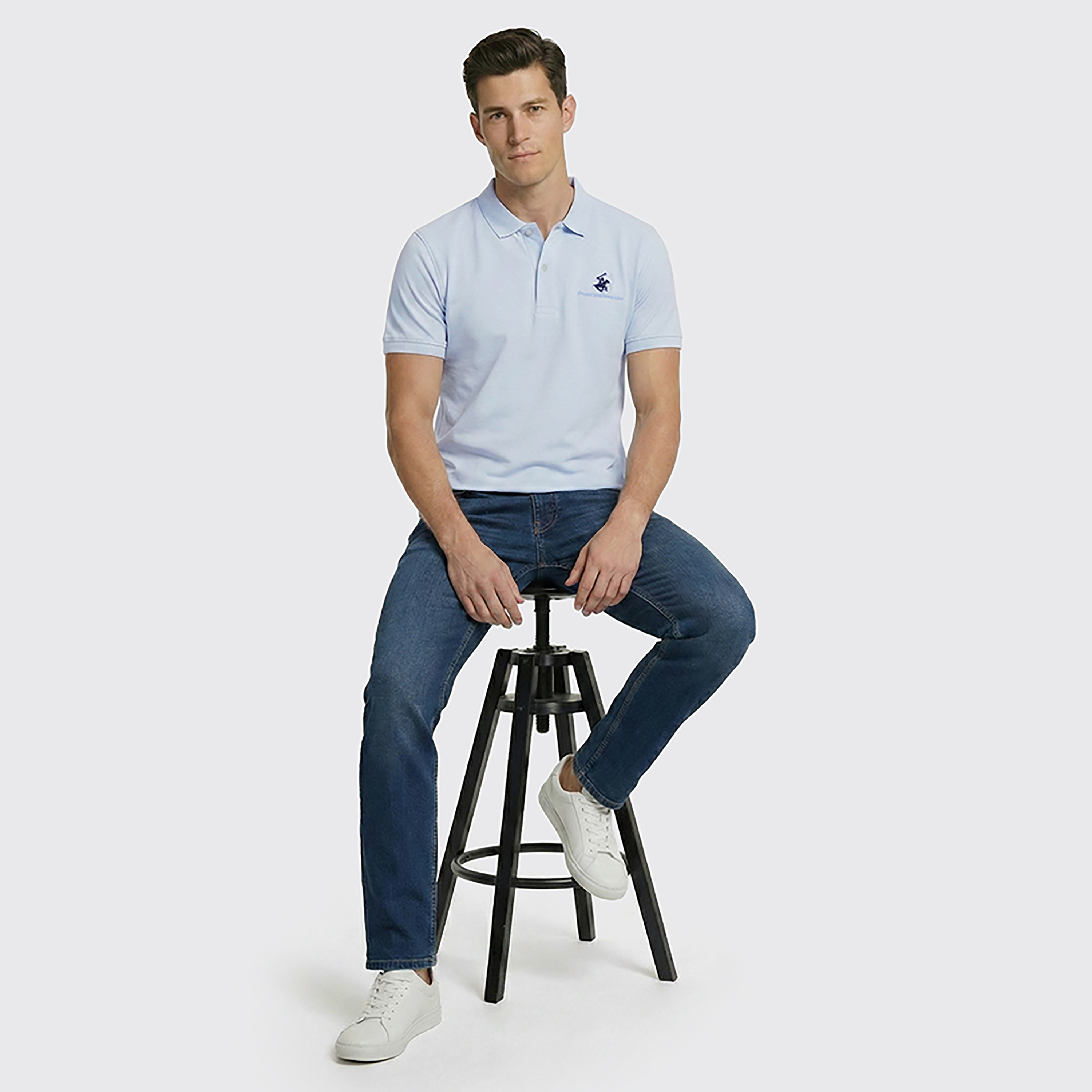 Beverly Hills Polo Club Plain Collared Short Sleeves Men's Polo T-Shirt-men-clothing-tshirtsandpolos-polos-image-6