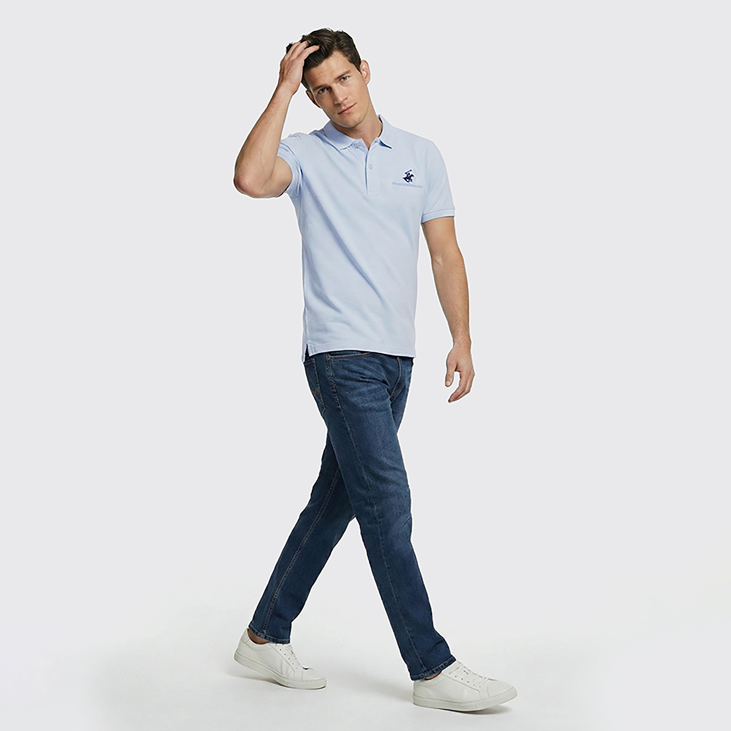 Beverly Hills Polo Club Plain Collared Short Sleeves Men's Polo T-Shirt-men-clothing-tshirtsandpolos-polos-image-7