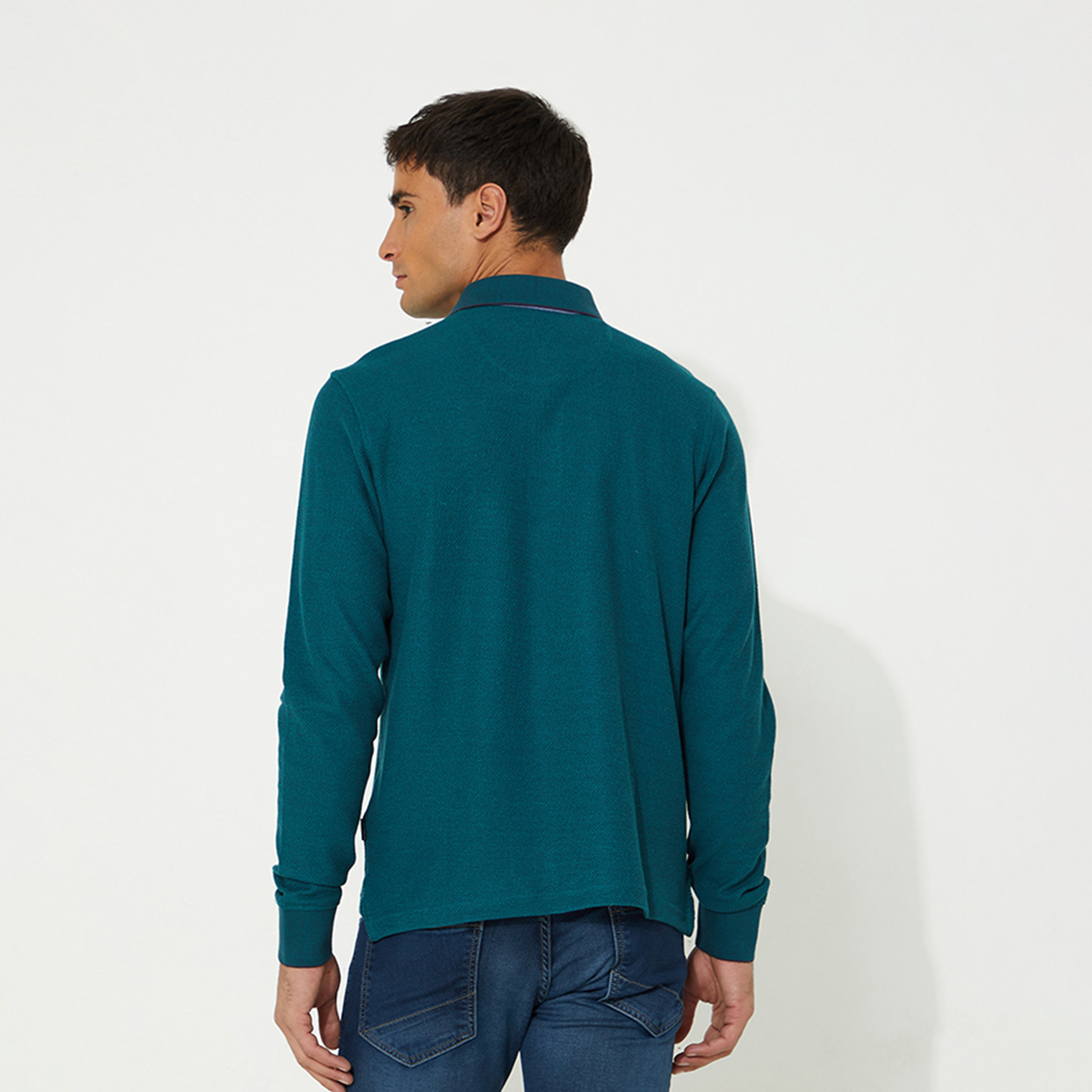 Beverly Hills Polo Club Men's Logo Collared Long Sleeve Polo-men-clothing-tshirtsandpolos-tshirts-image-2