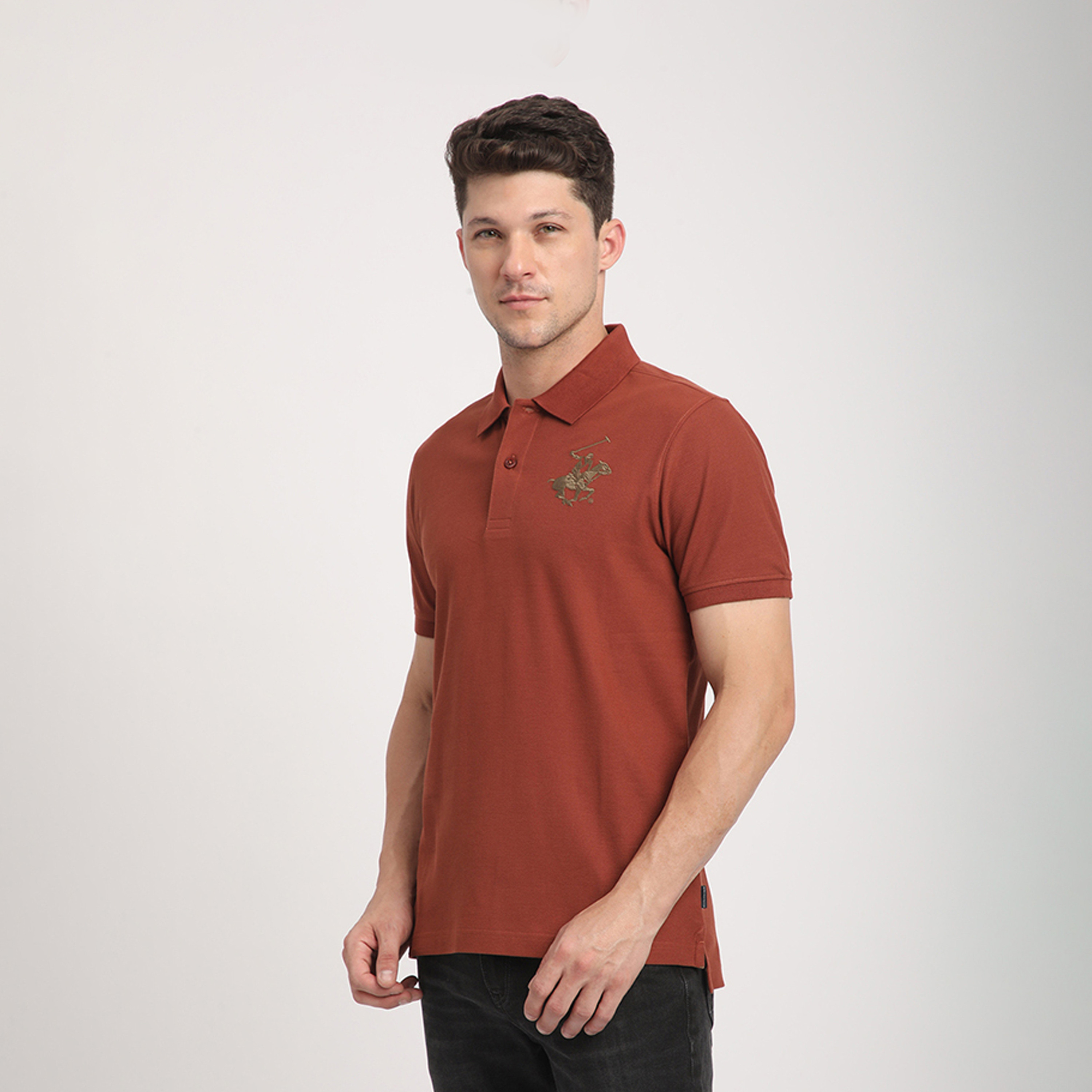 Beverly Hills Polo Club Logo Collared Short Sleeves Polo T-shirt-men-clothing-tshirtsandpolos-polos-image-2