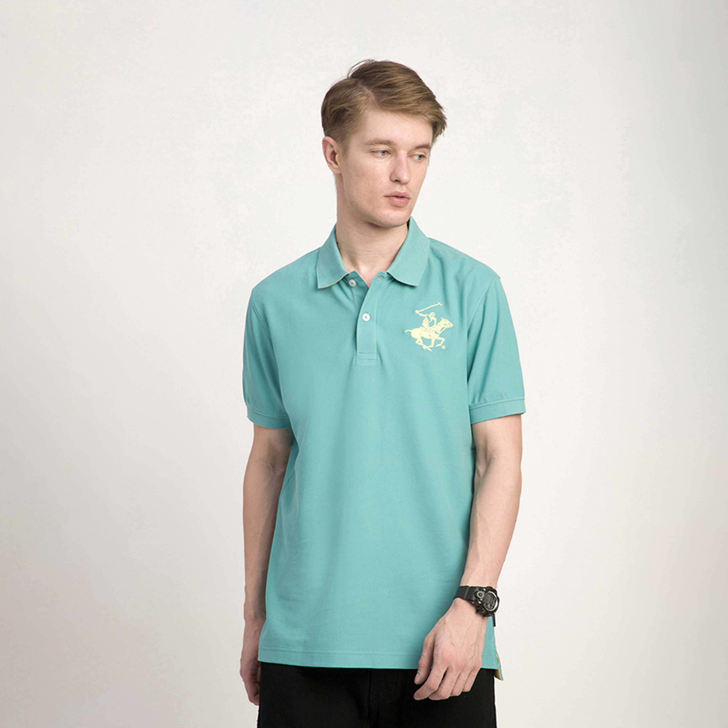 Beverly Hills Polo Club Logo Collared Short Sleeves Polo T-shirt-men-clothing-tshirtsandpolos-polos-image-1