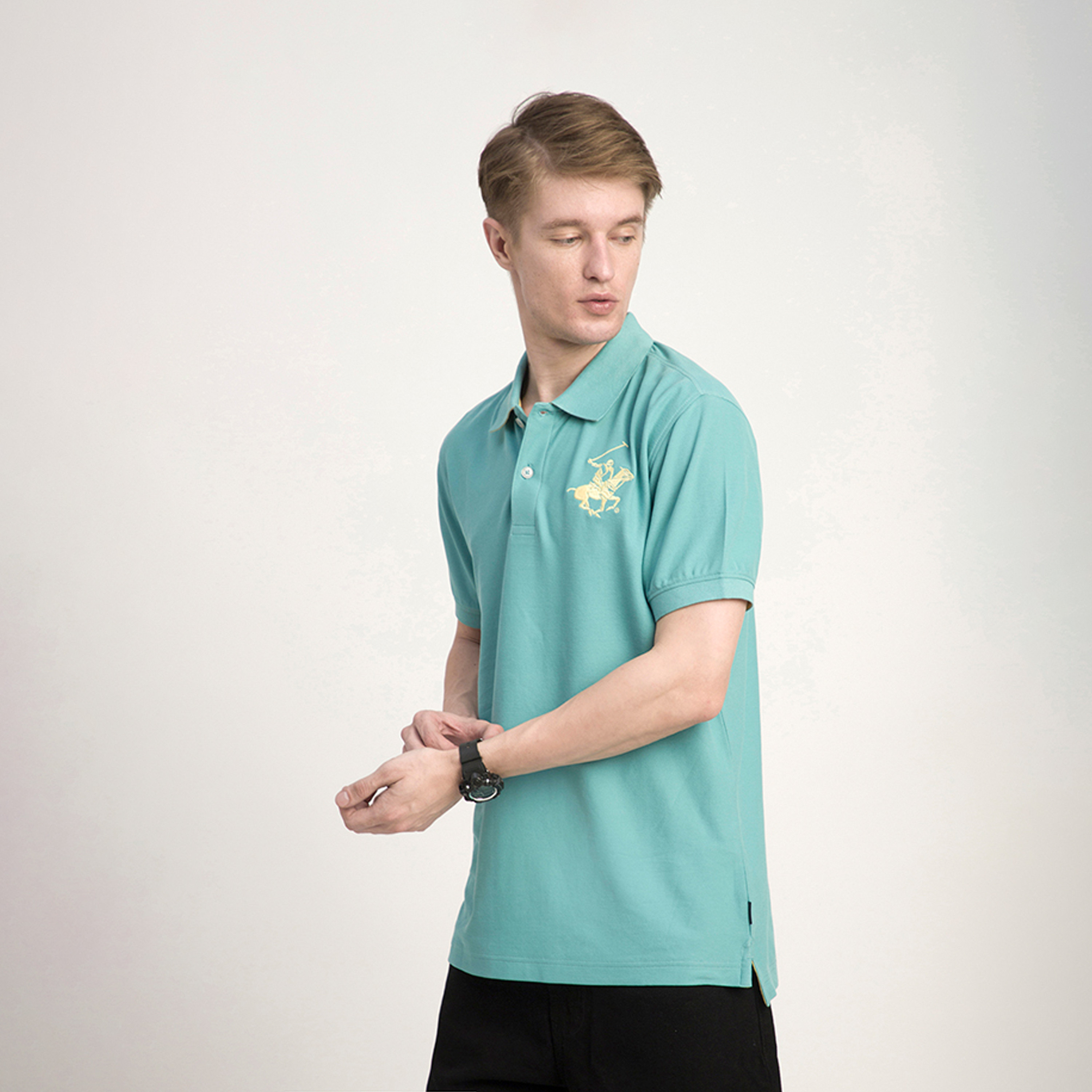 Beverly Hills Polo Club Logo Collared Short Sleeves Polo T-shirt-men-clothing-tshirtsandpolos-polos-image-2
