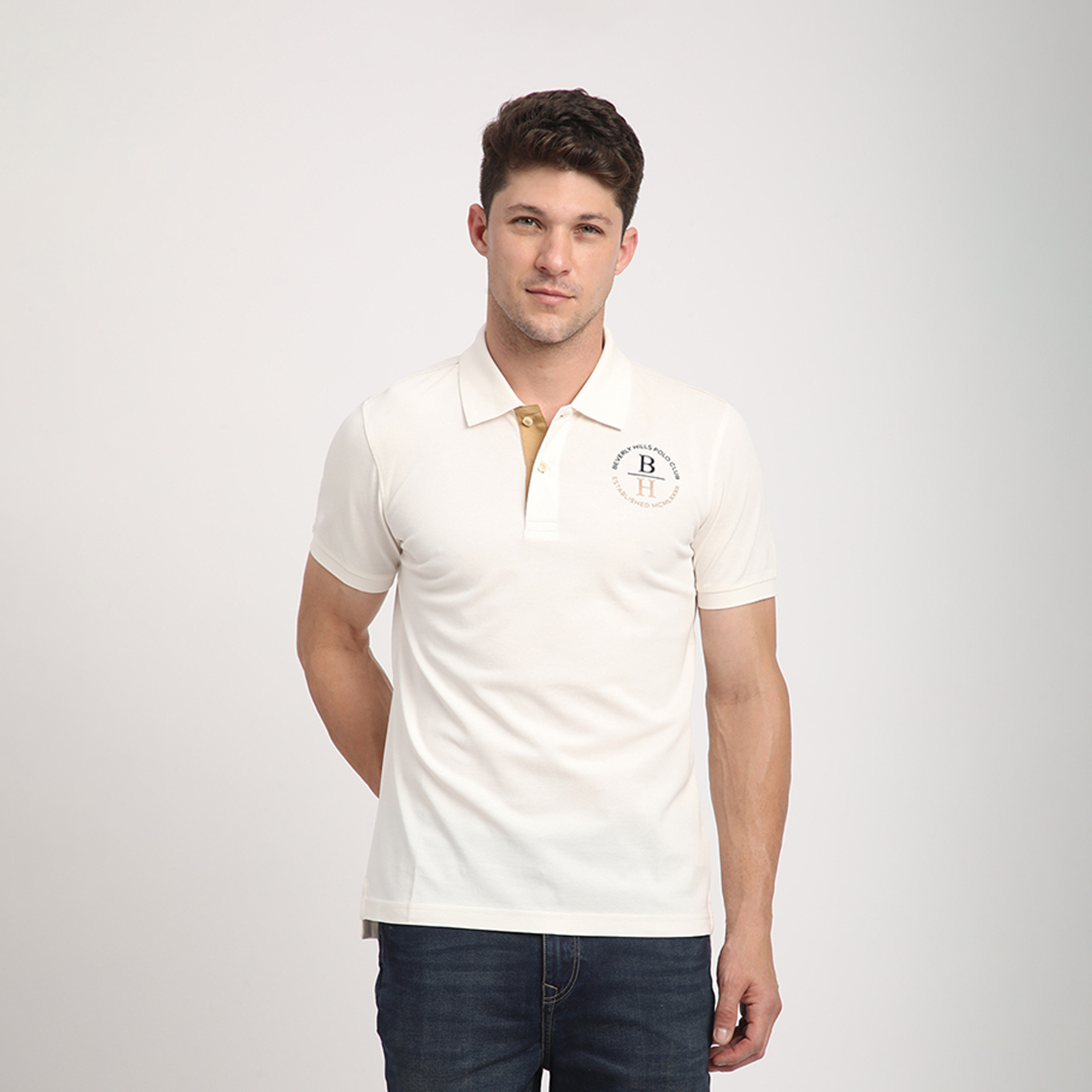 Beverly Hills Polo Club Logo Collared Short Sleeves Polo T-shirt-men-clothing-tshirtsandpolos-polos-image-1