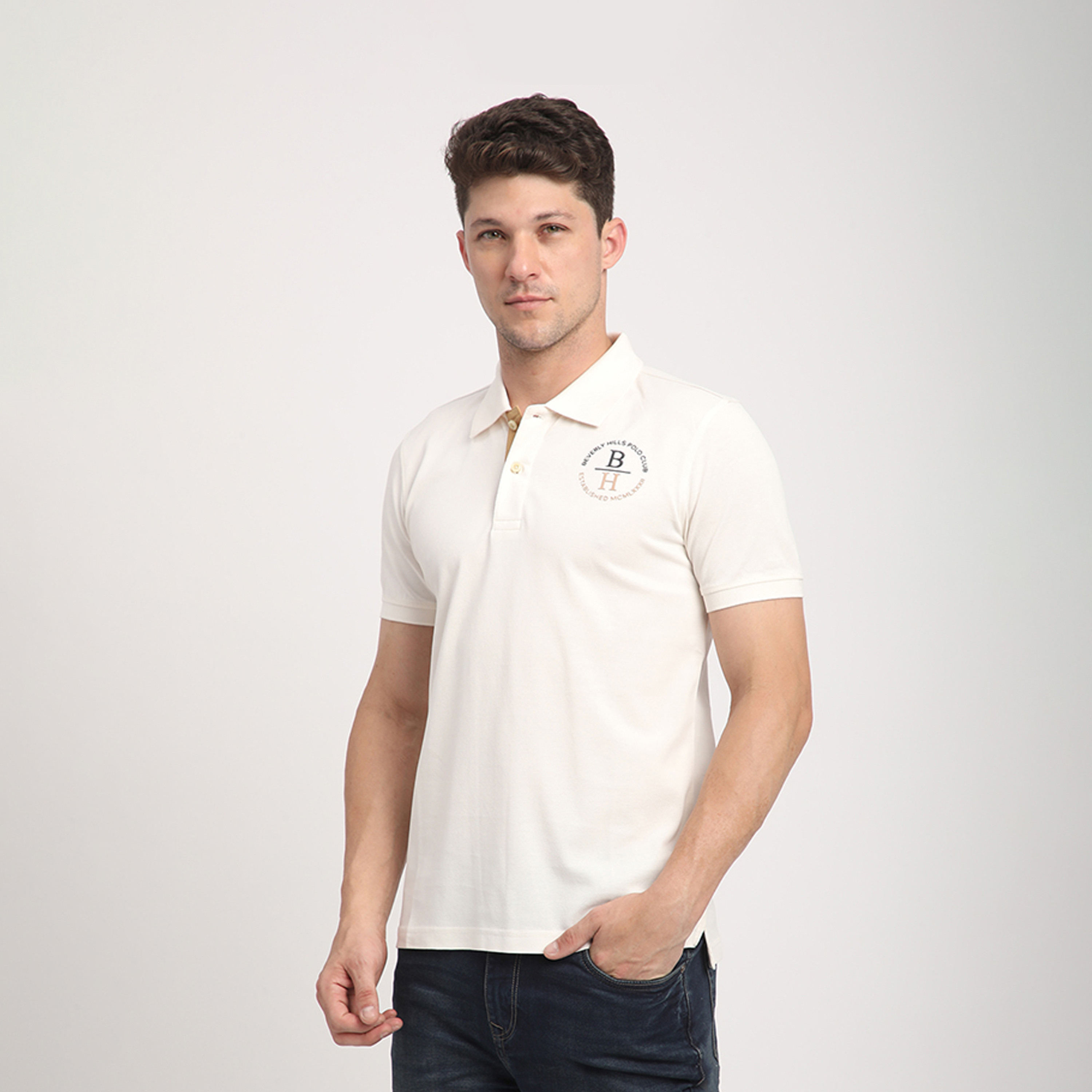 Beverly Hills Polo Club Logo Collared Short Sleeves Polo T-shirt-men-clothing-tshirtsandpolos-polos-image-2