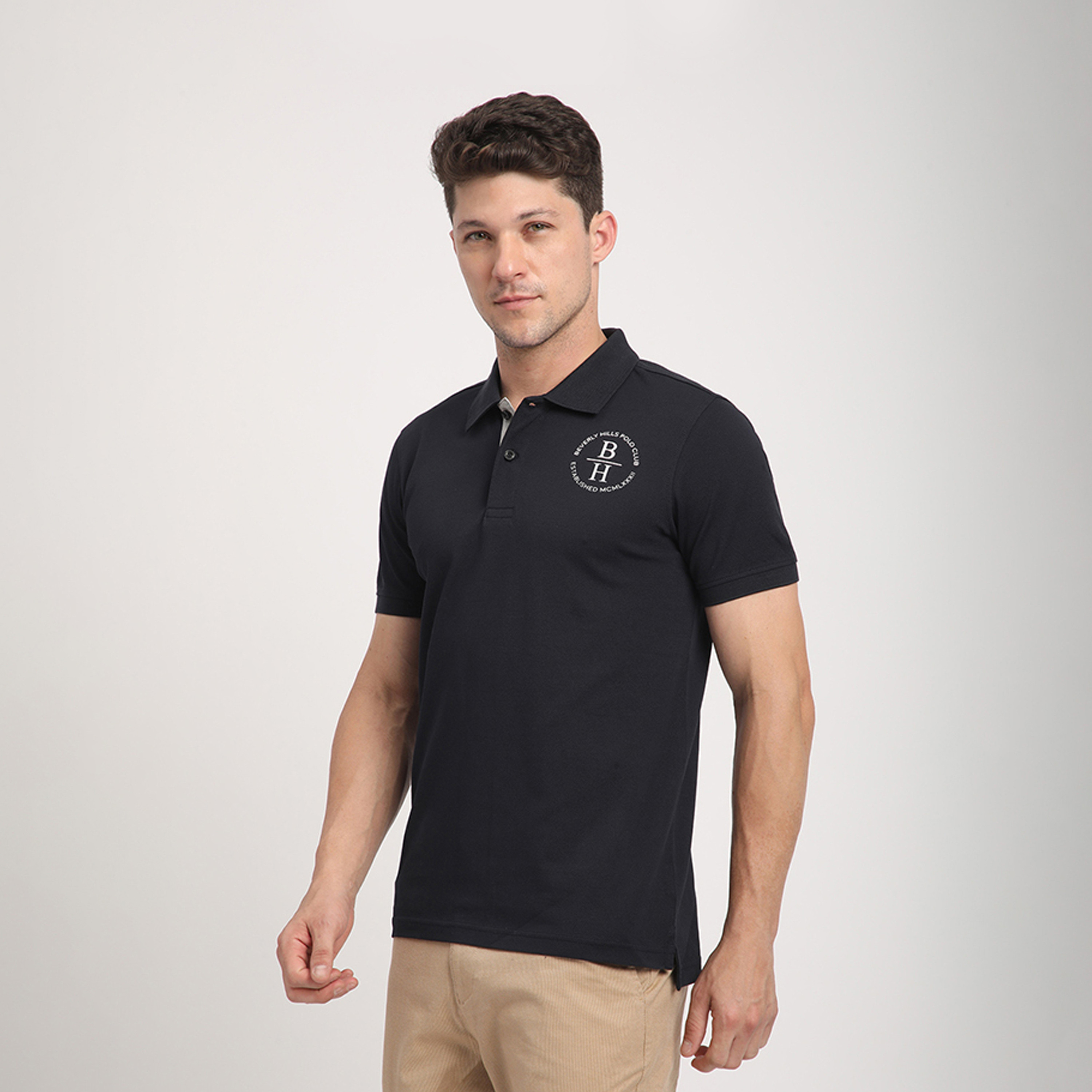 Beverly Hills Polo Club Logo Collared Short Sleeves Polo T-shirt-men-clothing-tshirtsandpolos-polos-image-2