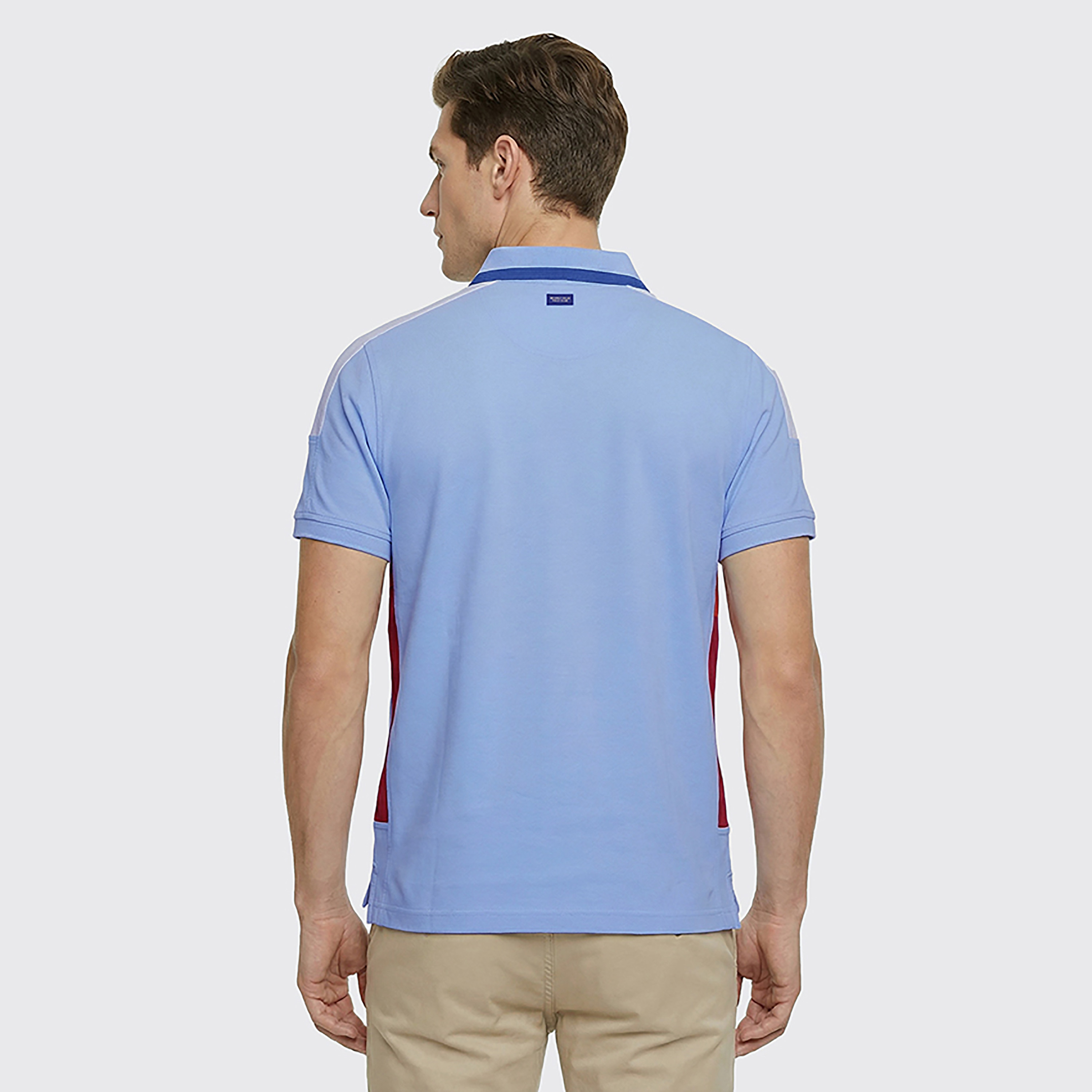 Beverly Hills Polo Club Stripes and Logo Collared Short Sleeves Men's Polo T-Shirt-men-clothing-tshirtsandpolos-polos-image-4