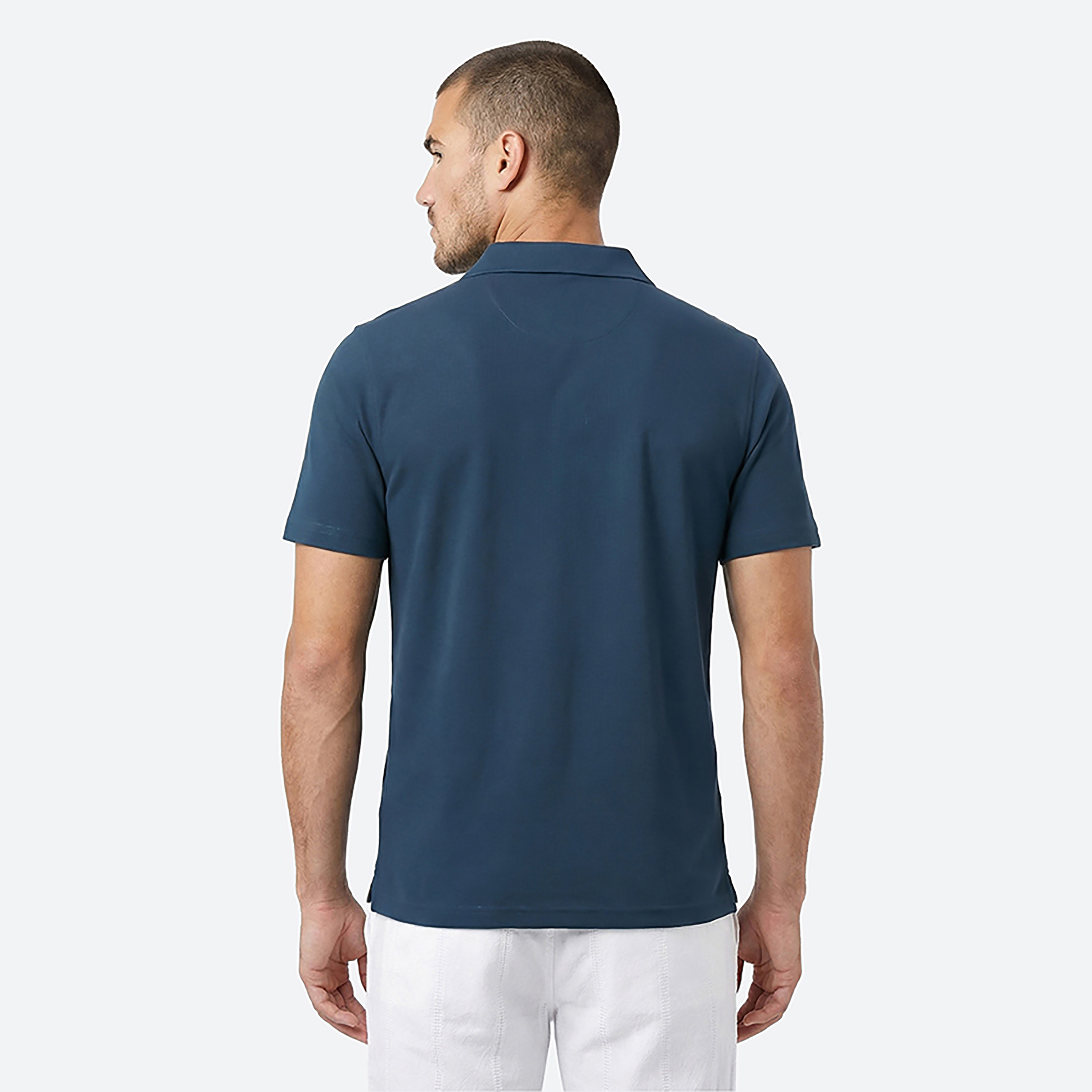 تي شيرت بولو رجالي سادة بأكمام قصيرة وياقة من بيفرلي هيلز بولو كلوب-men-clothing-tshirtsandpolos-polos-image-8