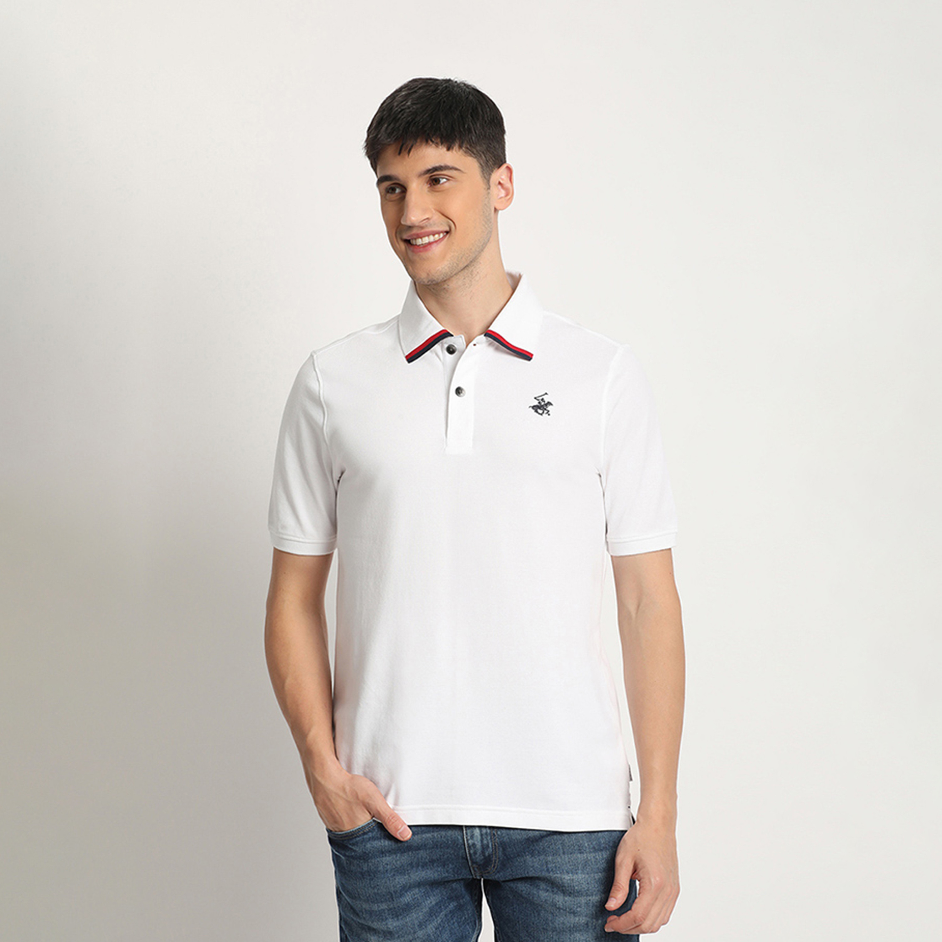 Beverly Hills Polo Club Men's Solid Collared Short-Sleeve Polo T-shirt-men-clothing-tshirtsandpolos-polos-image-1