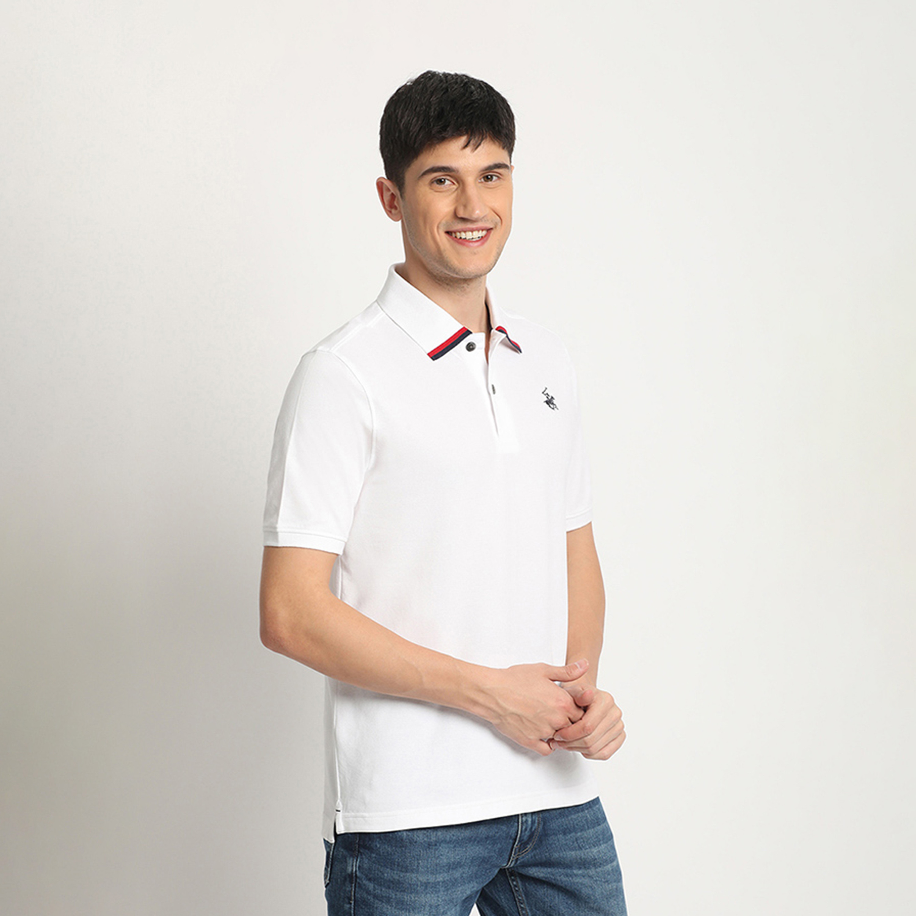 Beverly Hills Polo Club Men's Solid Collared Short-Sleeve Polo T-shirt-men-clothing-tshirtsandpolos-polos-image-3