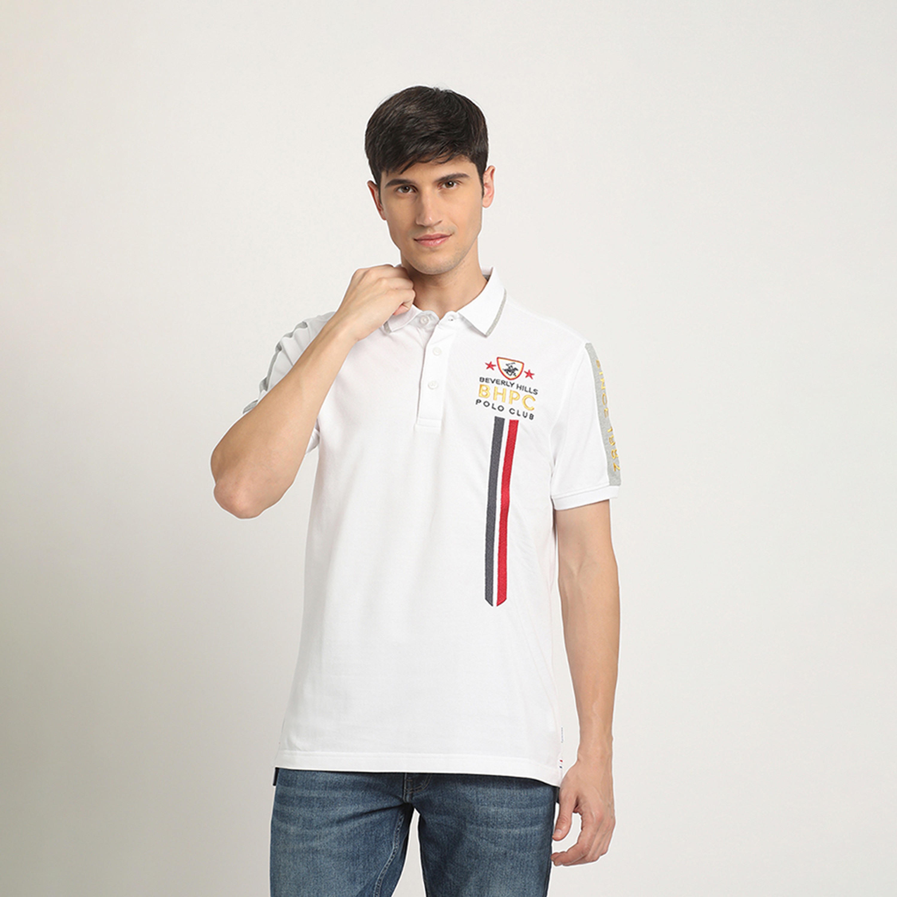 Beverly Hills Polo Club Men's Graphic Print Collared Short Sleeve Polo Shirt-men-clothing-tshirtsandpolos-polos-image-1