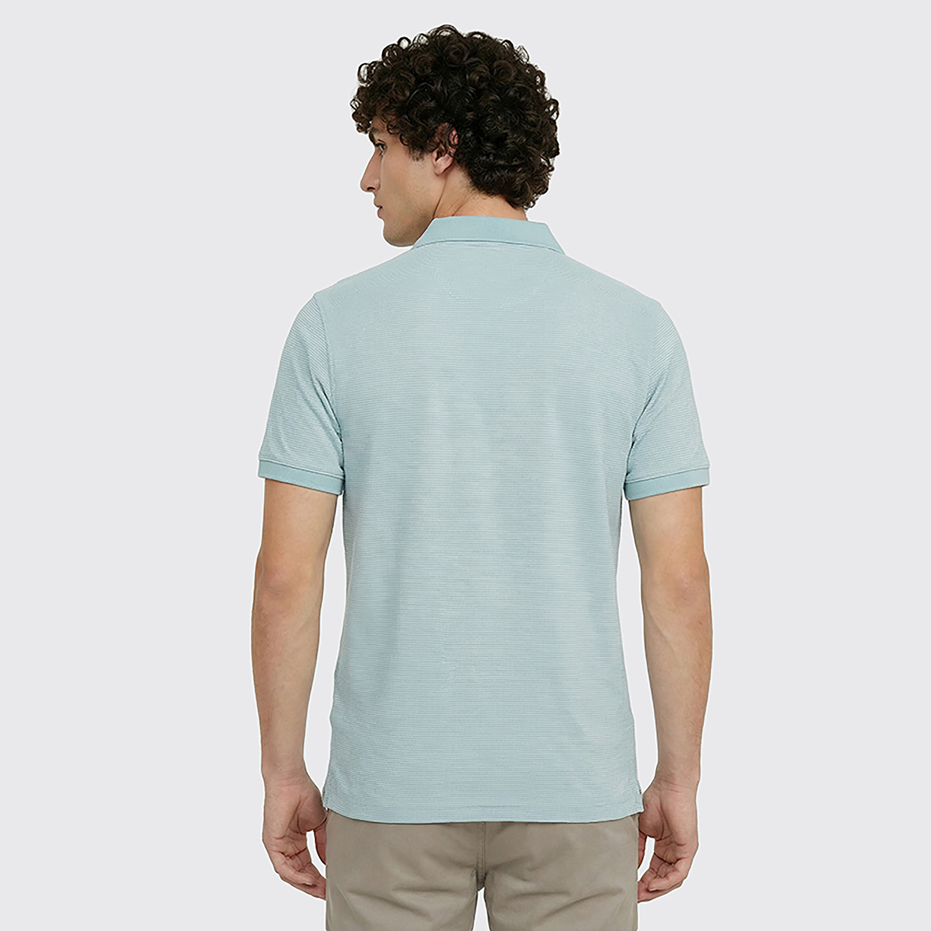 تي شيرت بولو رجالي مخطط بأكمام قصيرة وياقة من بيفرلي هيلز بولو كلوب-men-clothing-tshirtsandpolos-polos-image-4