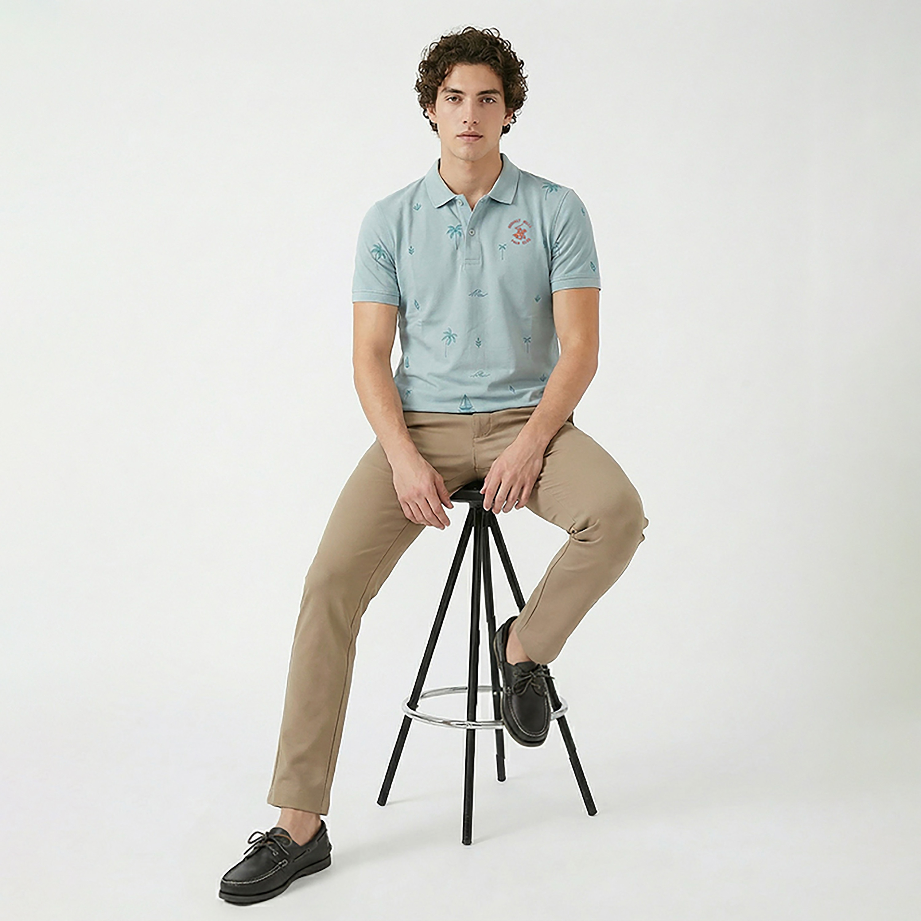 Beverly Hills Polo Club Printed Collared Short Sleeves Men's Polo T-Shirt-men-clothing-tshirtsandpolos-polos-image-6