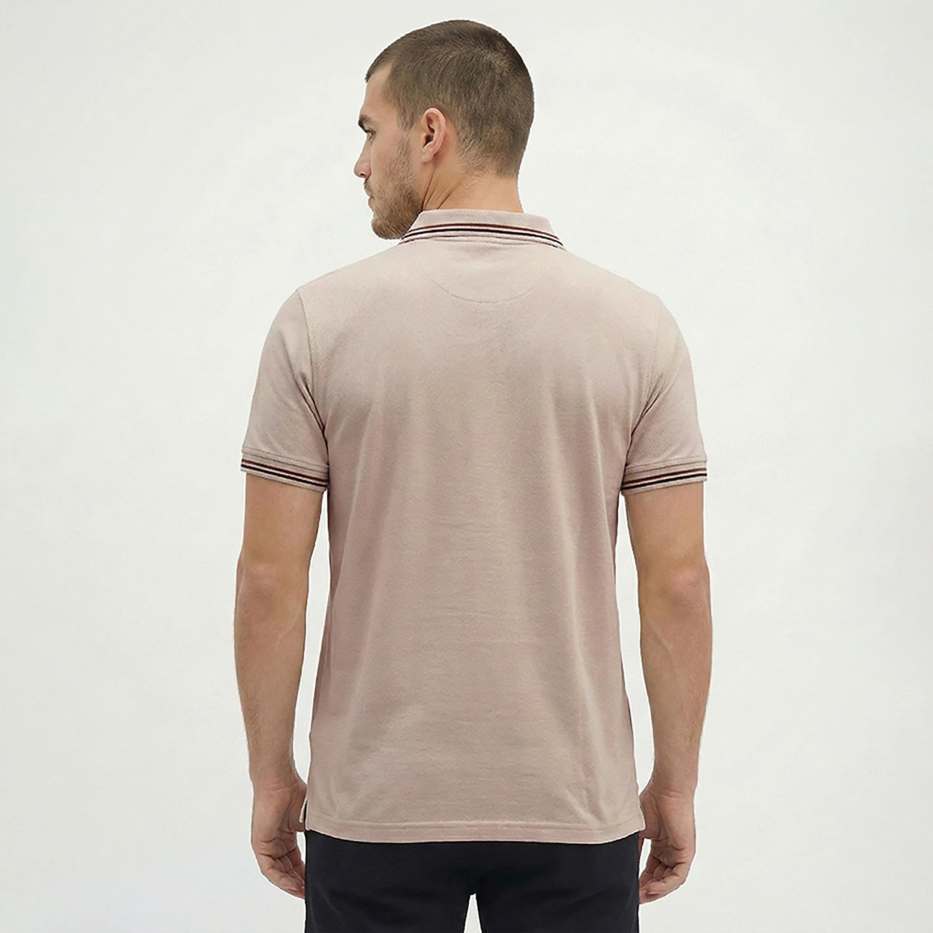 تيشيرت بولو رجالي بأكمام قصيرة وياقة ذات أطراف متباينة من بيفرلي هيلز بولو كلوب-men-clothing-tshirtsandpolos-polos-image-4