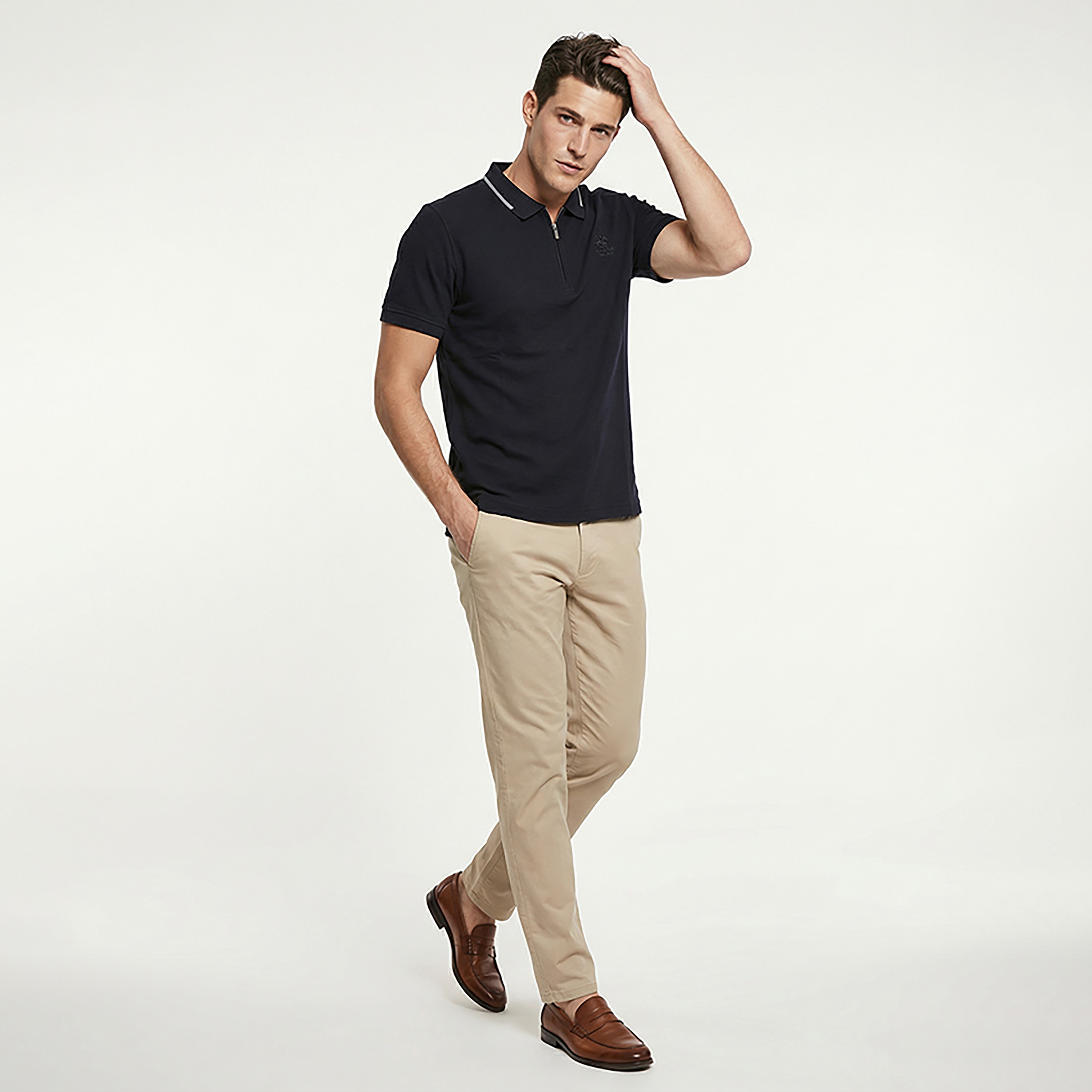 Beverly Hills Polo Club Logo Contrast Tipping Collar Short Sleeves Men's Polo T-Shirt-men-clothing-tshirtsandpolos-polos-image-15