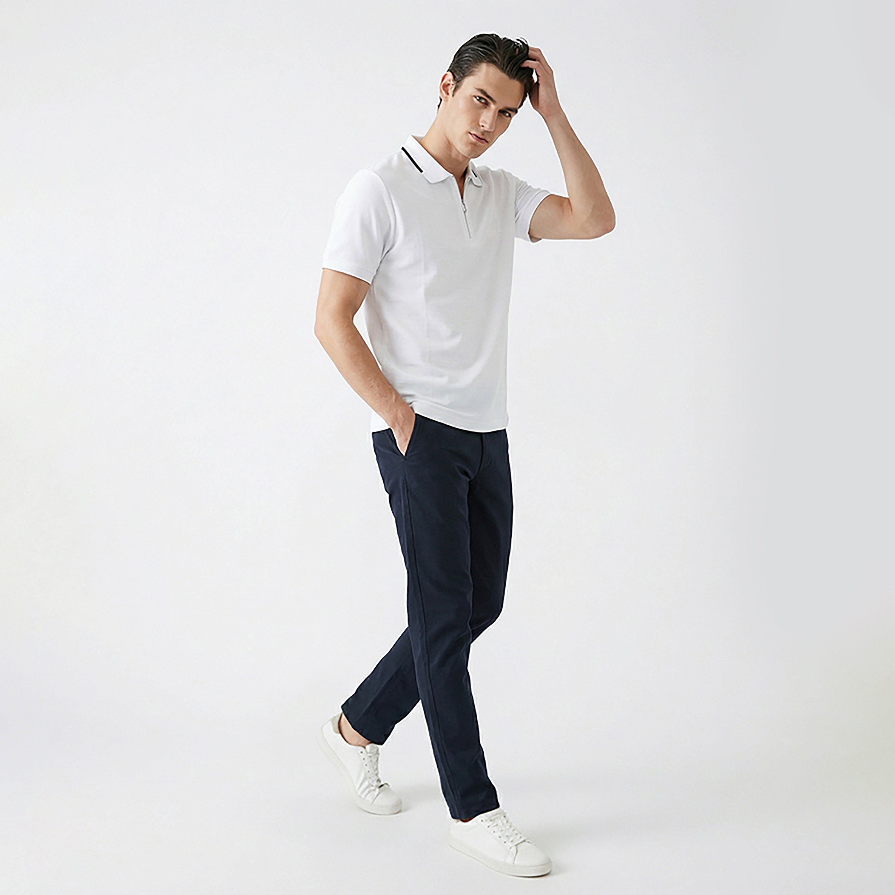 Beverly Hills Polo Club Logo Contrast Tipping Collar Short Sleeves Men's Polo T-Shirt-men-clothing-tshirtsandpolos-polos-image-11