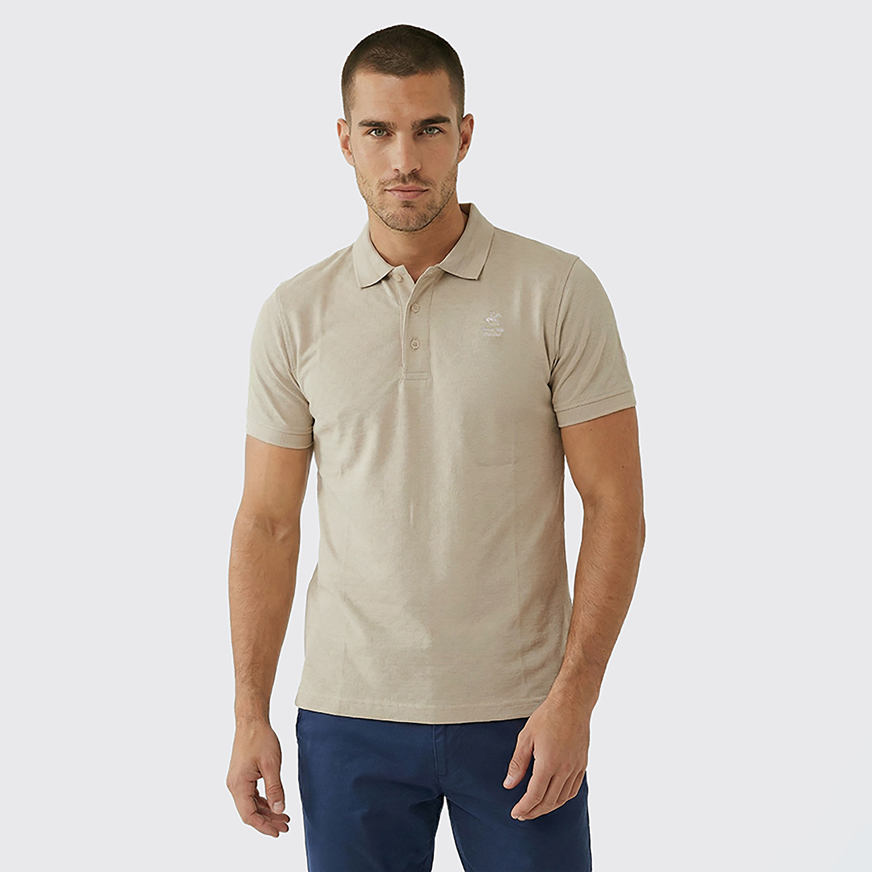 تيشيرت بولو رجالي منقوش بأكمام قصيرة وياقة بولو من بيفرلي هيلز بولو كلوب-men-clothing-tshirtsandpolos-polos-image-5