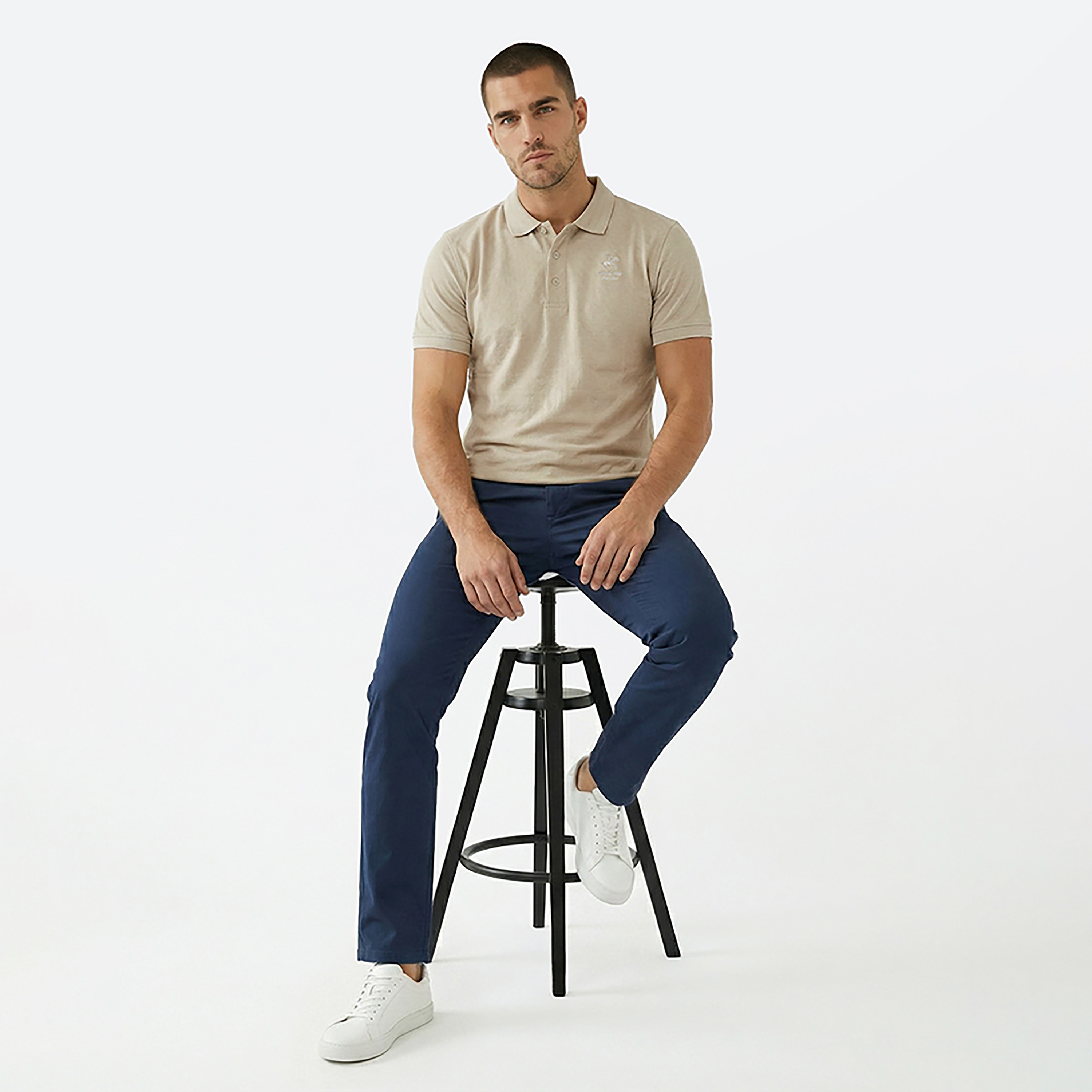 تيشيرت بولو رجالي منقوش بأكمام قصيرة وياقة بولو من بيفرلي هيلز بولو كلوب-men-clothing-tshirtsandpolos-polos-image-6
