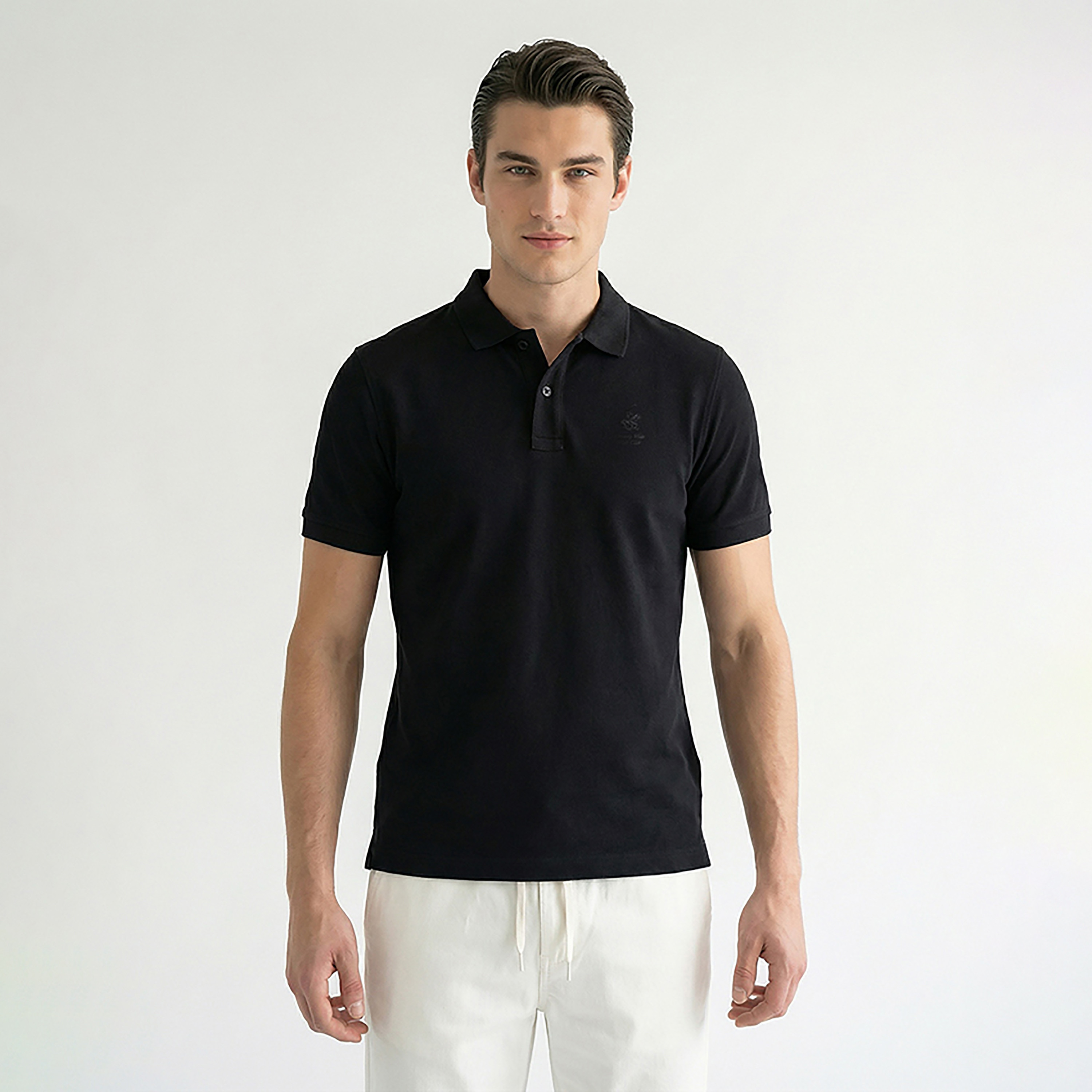 تيشيرت بولو رجالي منقوش بأكمام قصيرة وياقة بولو من بيفرلي هيلز بولو كلوب-men-clothing-tshirtsandpolos-polos-image-9