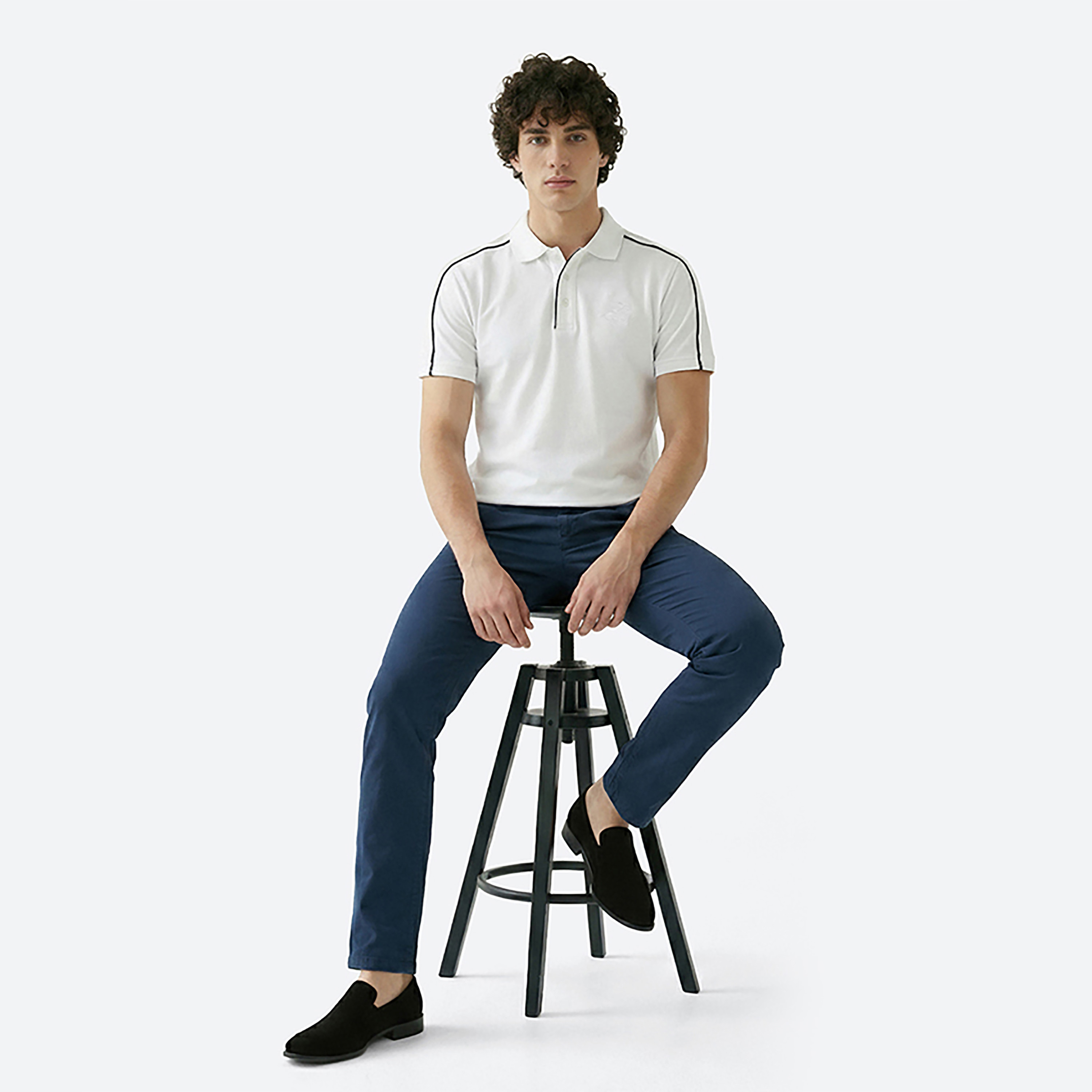 Beverly Hills Polo Club Plain Collared Short Sleeves Men's Polo T-Shirt-men-clothing-tshirtsandpolos-polos-image-2