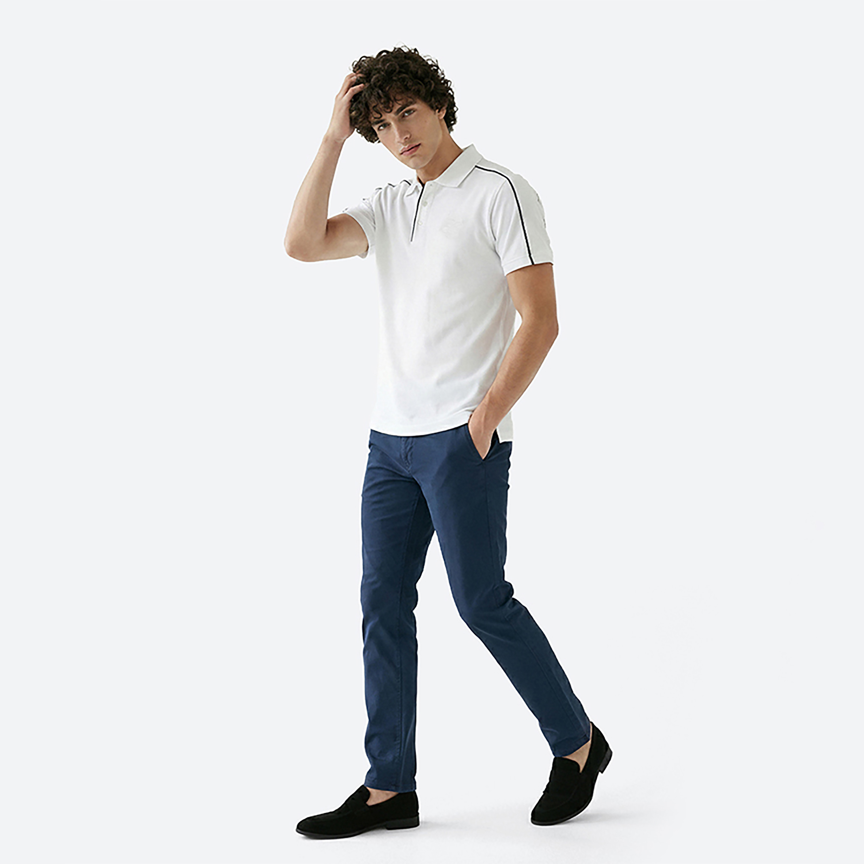 Beverly Hills Polo Club Plain Collared Short Sleeves Men's Polo T-Shirt-men-clothing-tshirtsandpolos-polos-image-3