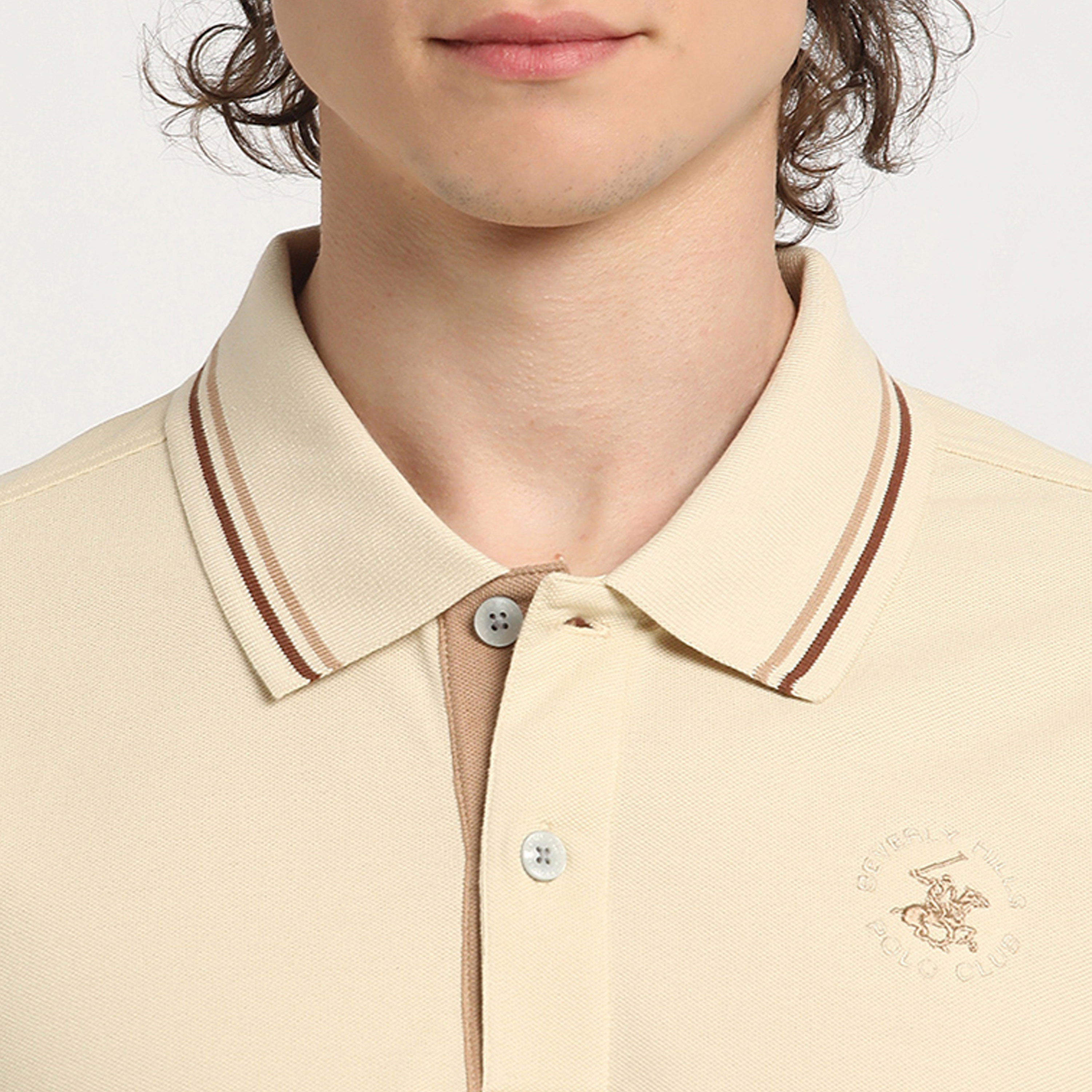 بيفرلي هيلز بولو كلوب-  قميص بولو رجالي سادة بأكمام قصيرة وياقة-men-clothing-tshirtsandpolos-tshirts-image-2