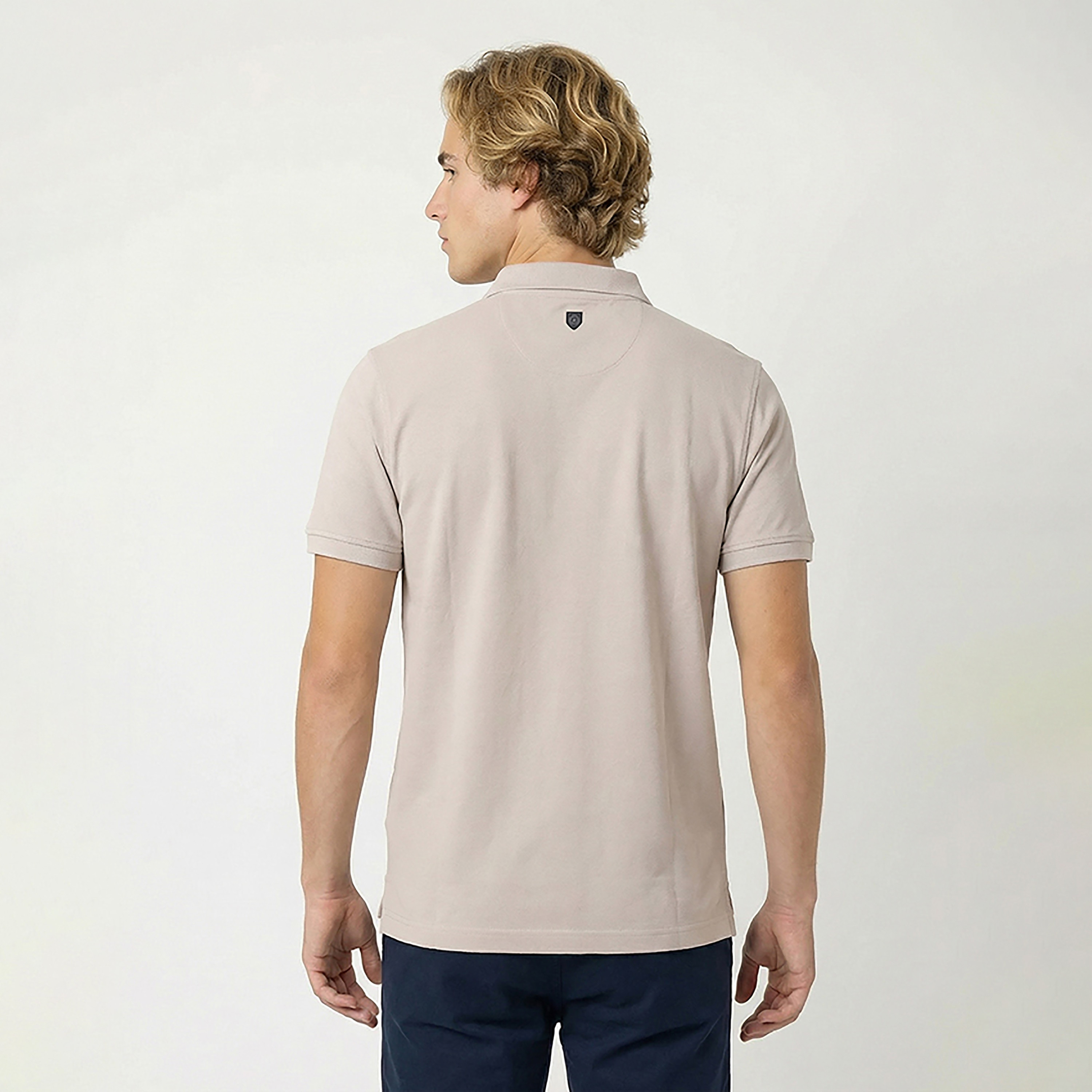 تي شيرت بولو رجالي سادة بأكمام قصيرة وياقة من بيفرلي هيلز بولو كلوب-men-clothing-tshirtsandpolos-polos-image-8