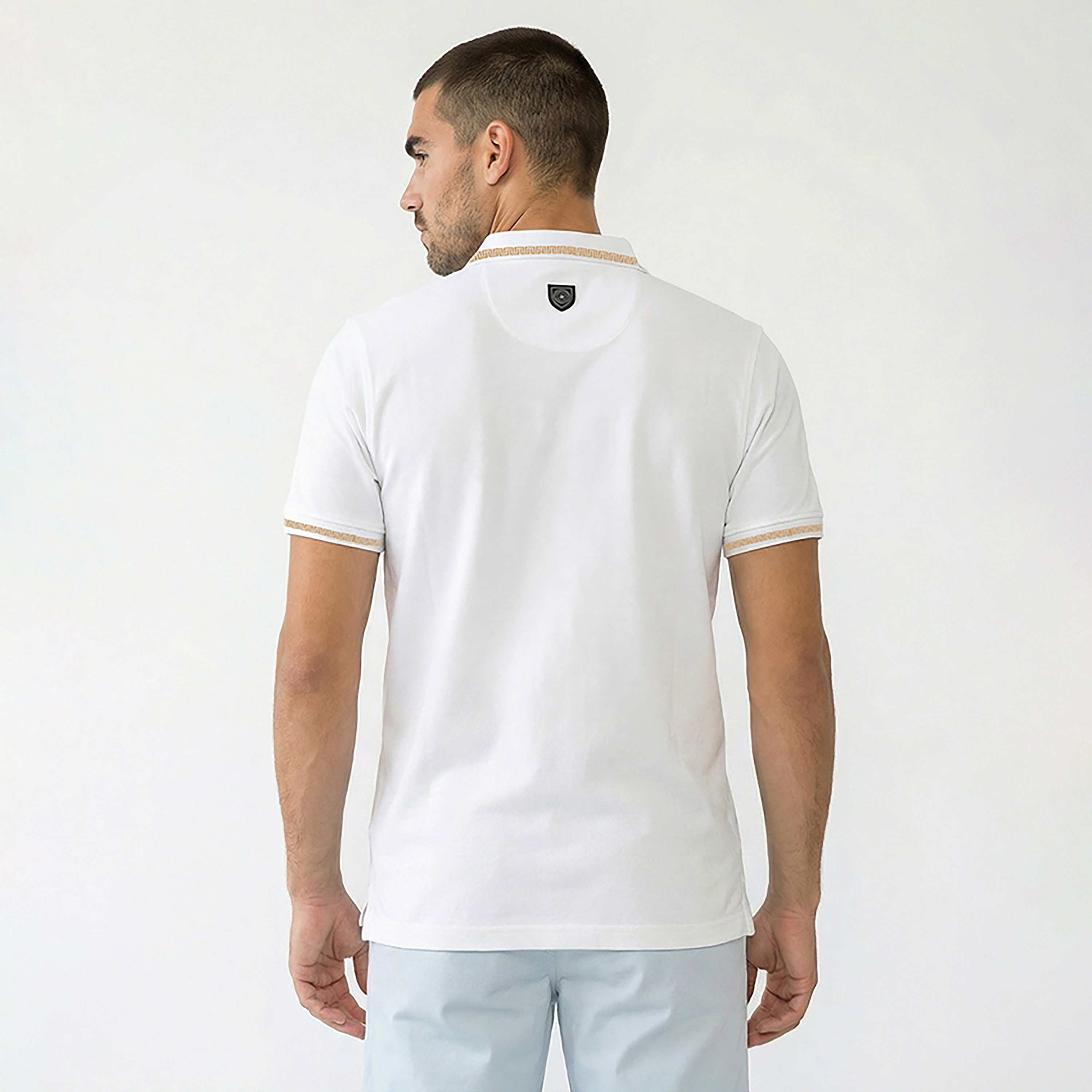 تي شيرت بولو رجالي سادة بأكمام قصيرة وياقة من بيفرلي هيلز بولو كلوب-men-clothing-tshirtsandpolos-polos-image-8