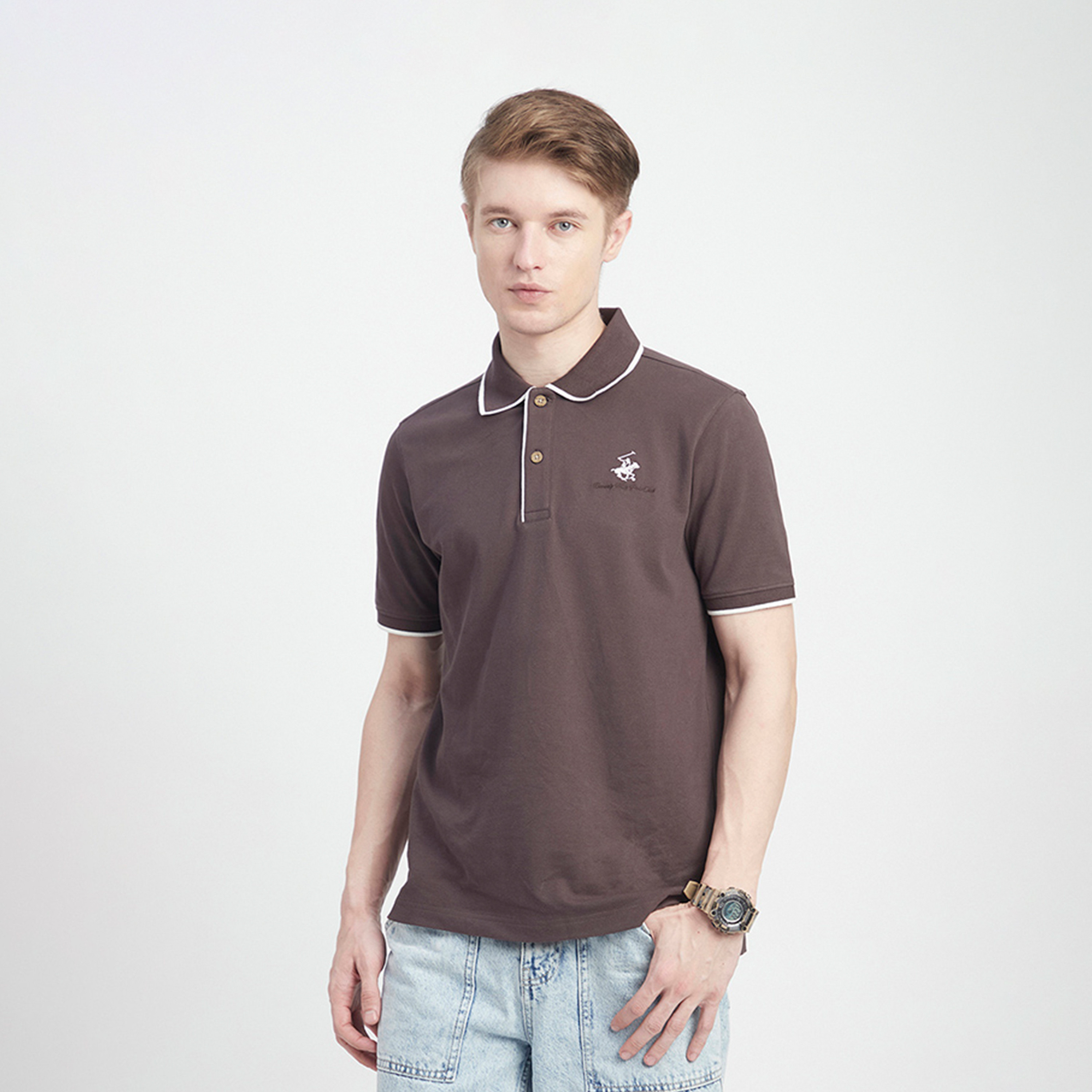 بيفرل هيلز بولو كلوب- تي شيرت بولو بأكمام قصيرة وياقة بشعار-men-clothing-tshirtsandpolos-polos-image-1