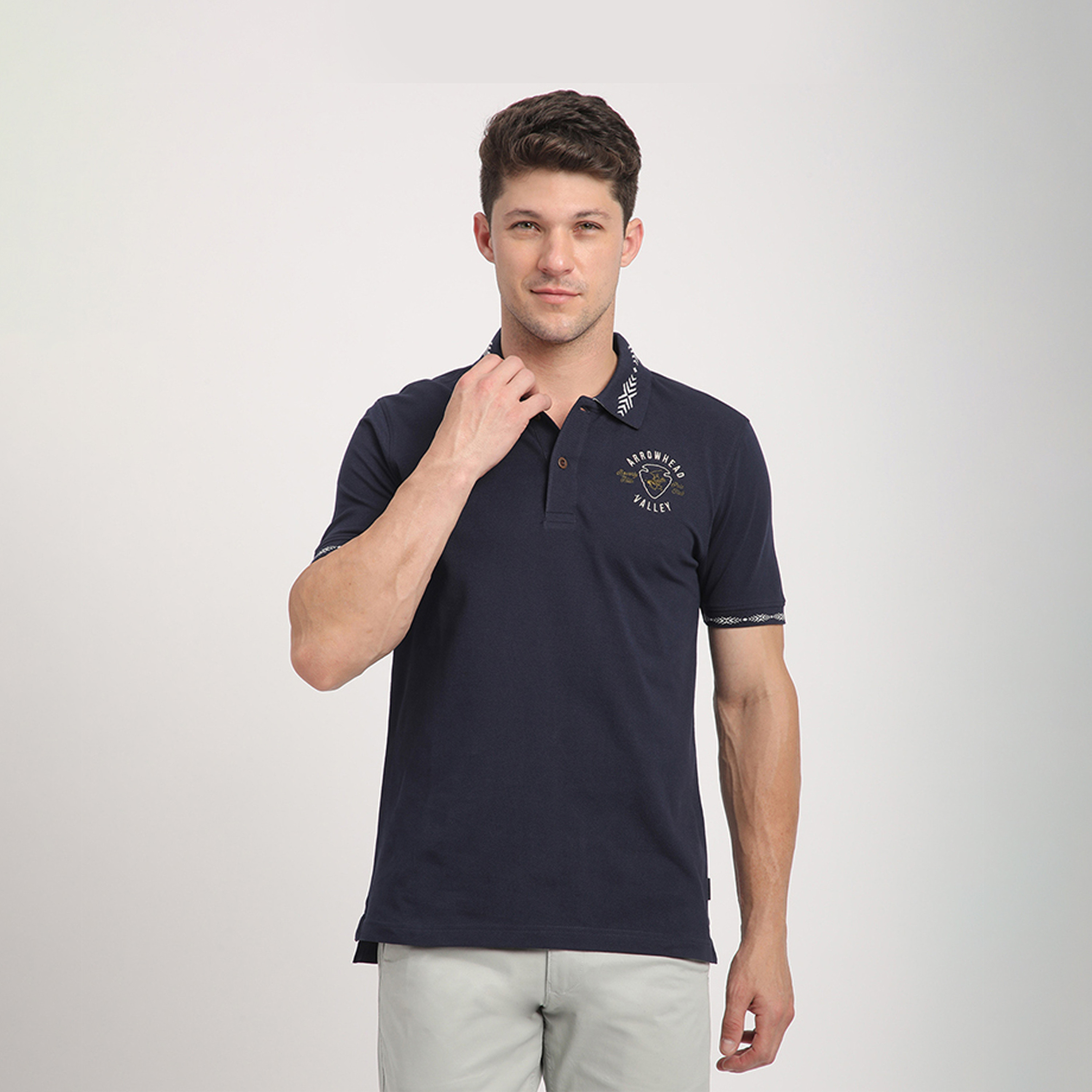 بيفرلي هيلز بولو كلوب-  تي شيرت بولو بأكمام قصيرة وياقة وشعار مطرز-men-clothing-tshirtsandpolos-polos-image-1