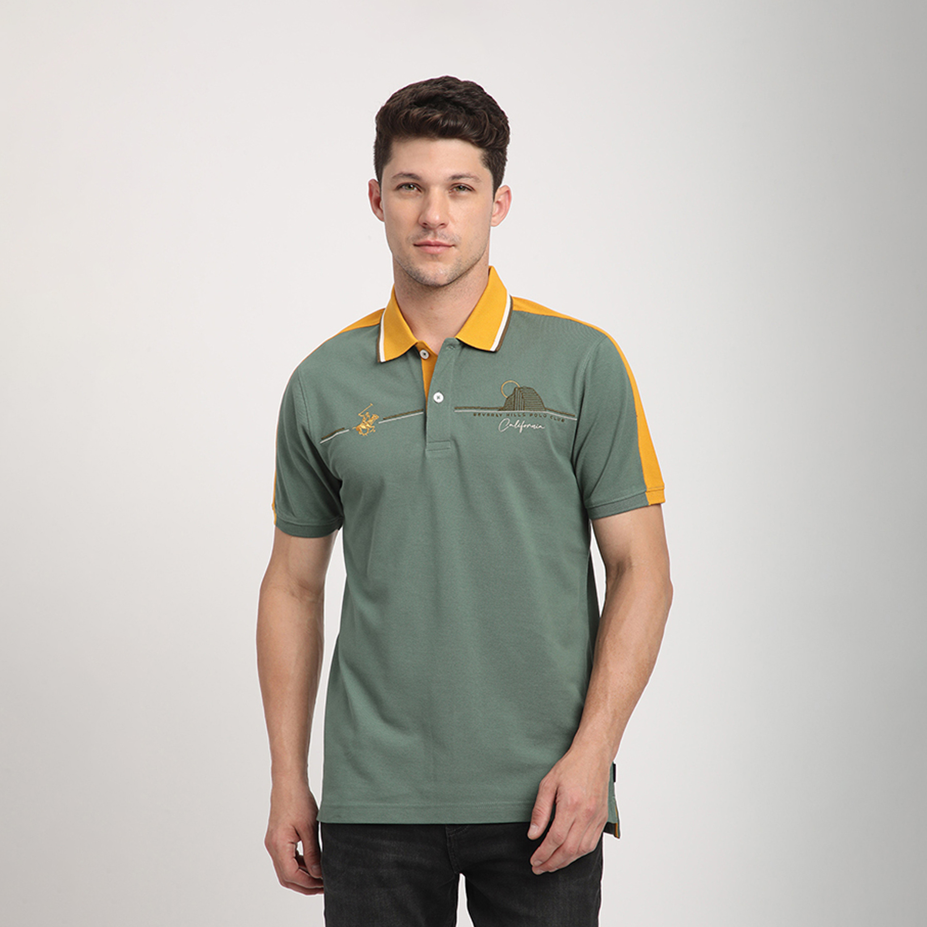 Beverly Hills Polo Club Logo Collared Short Sleeves Polo T-shirt-men-clothing-tshirtsandpolos-polos-image-1